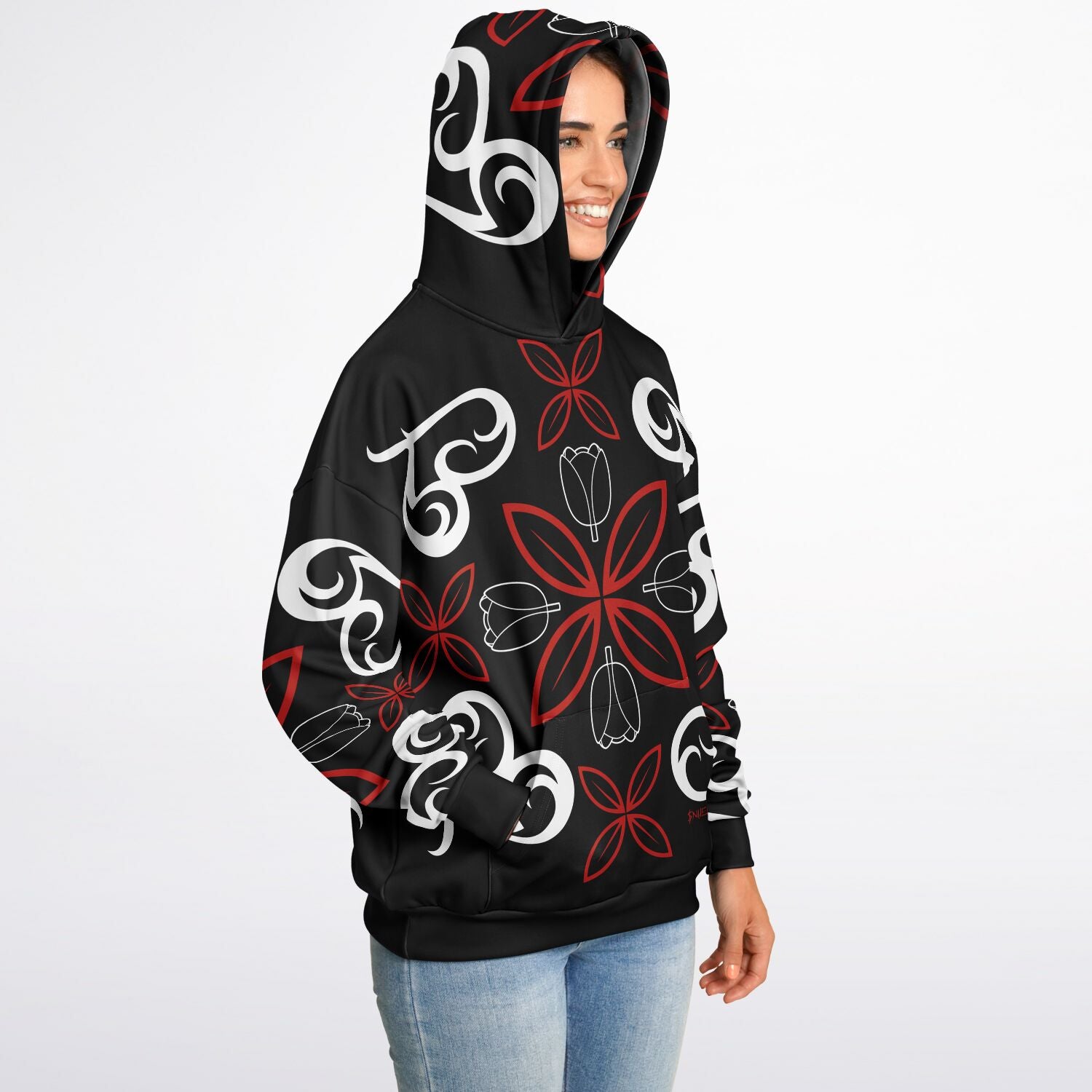 $NiieihiiNookei Heavyweight Oversized Hoodie - AOP