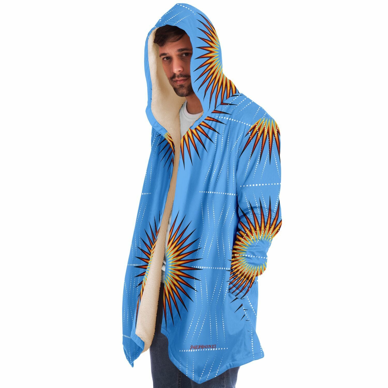 $NiieihiiNookei Microfleece Cloak - AOP