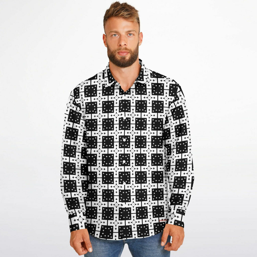 $NiieihiiNookei Long Sleeve Button Down Shirt - AOP