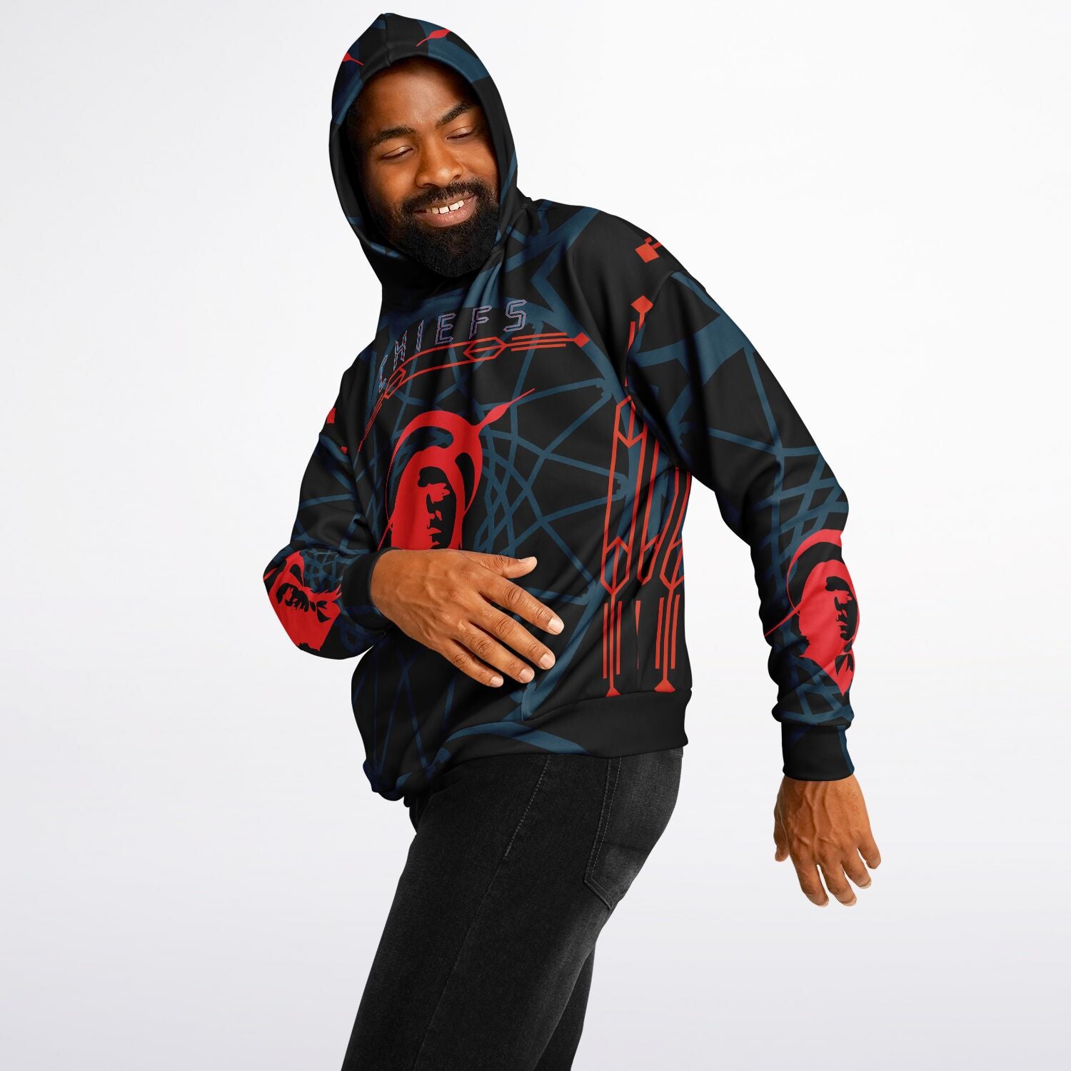 $NiieihiiNookei Heavyweight Oversized Hoodie - AOP