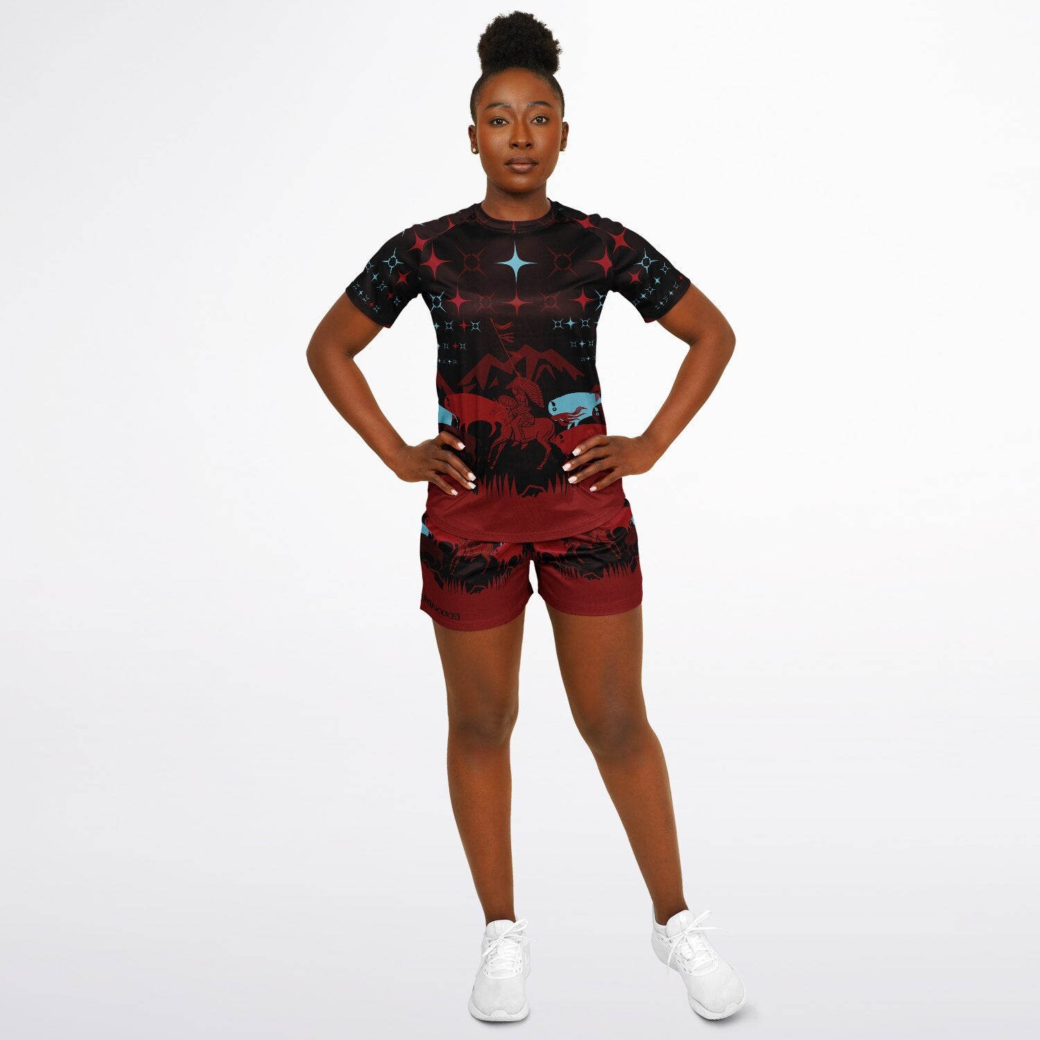 $NiieihiiNookei Women's Athletic Set - AOP