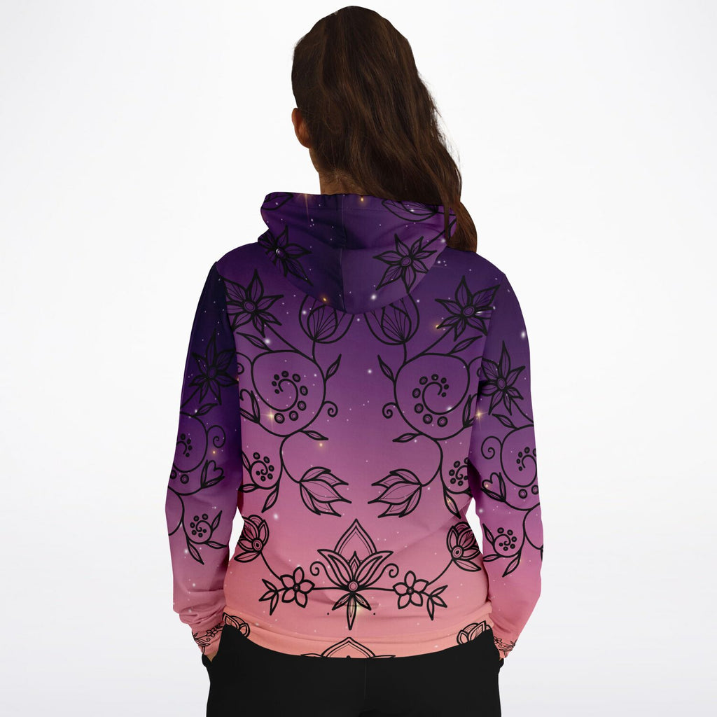 $NiieihiiNookei Floral Sunset Athletic Hoodie - AOP