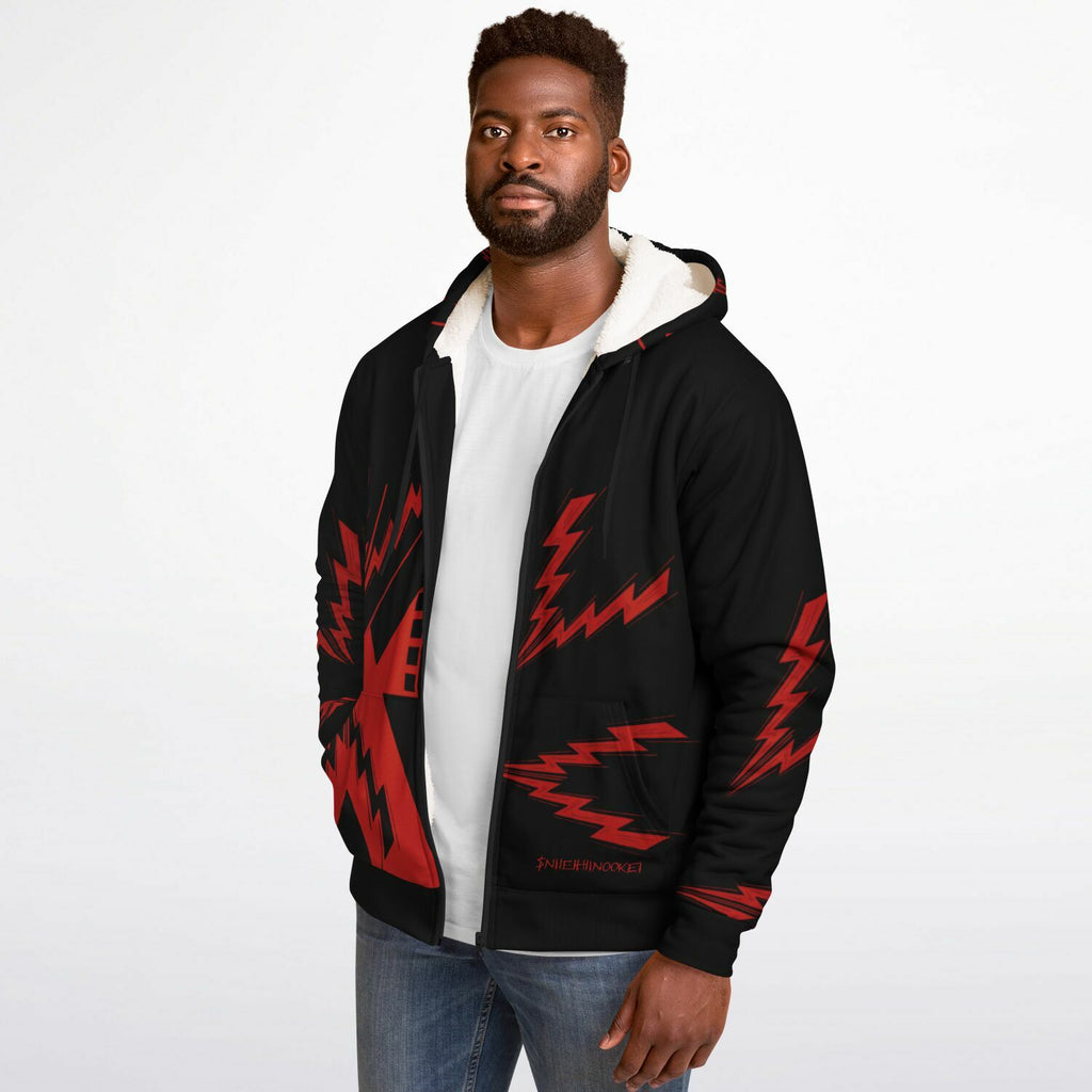 $NiieihiiNookei Microfleece Ziphoodie - AOP