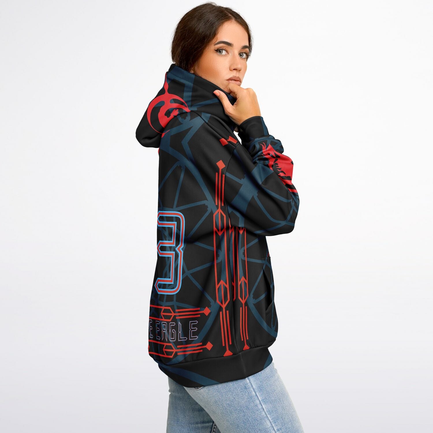 $NiieihiiNookei Heavyweight Oversized Hoodie - AOP