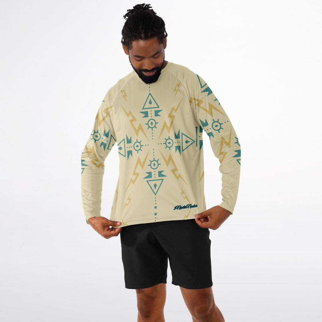 $NiieihiiNookei Men's Long Sleeve Performance Shirt - AOP