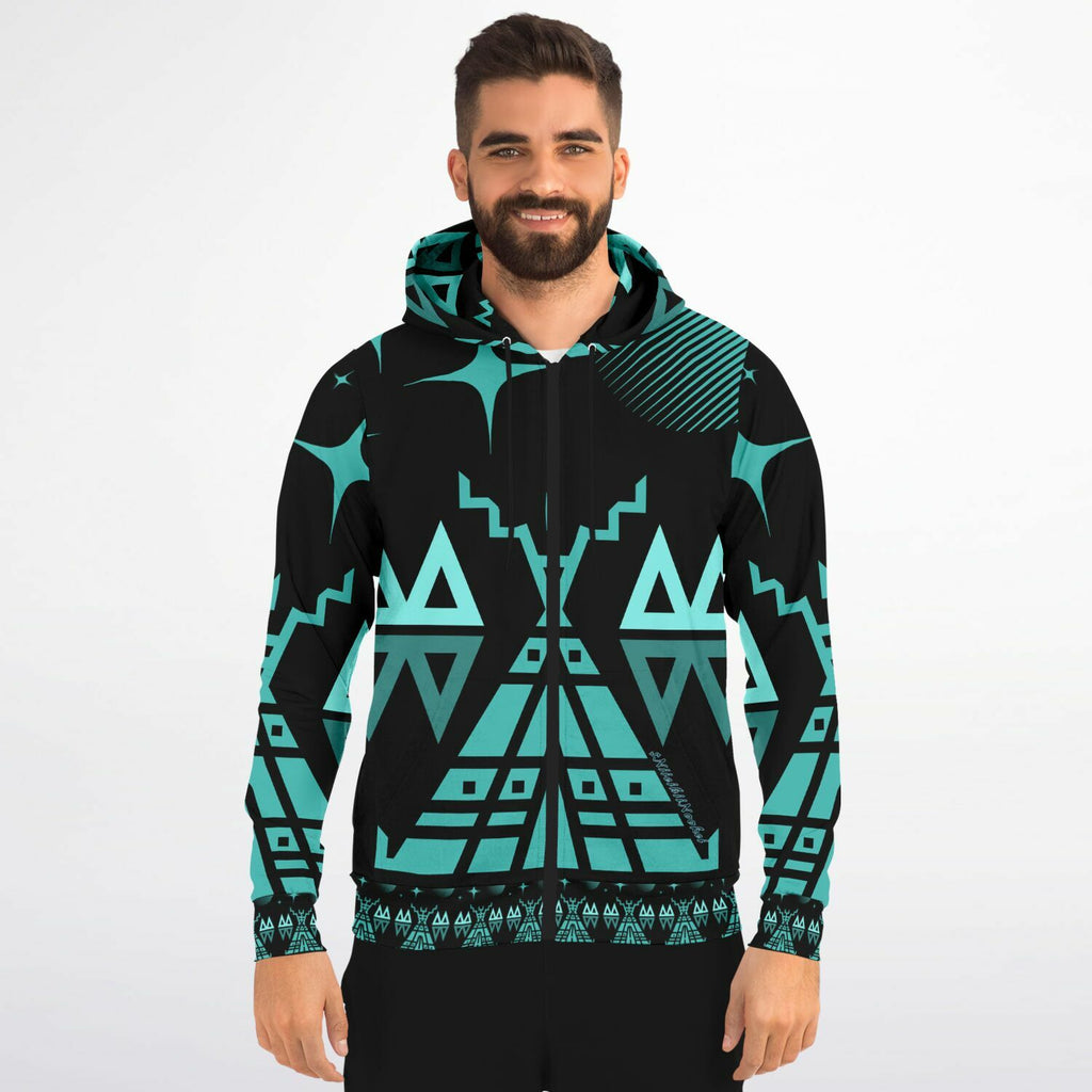 $NiieihiiNookei Fashion Zip-Up Hoodie - AOP