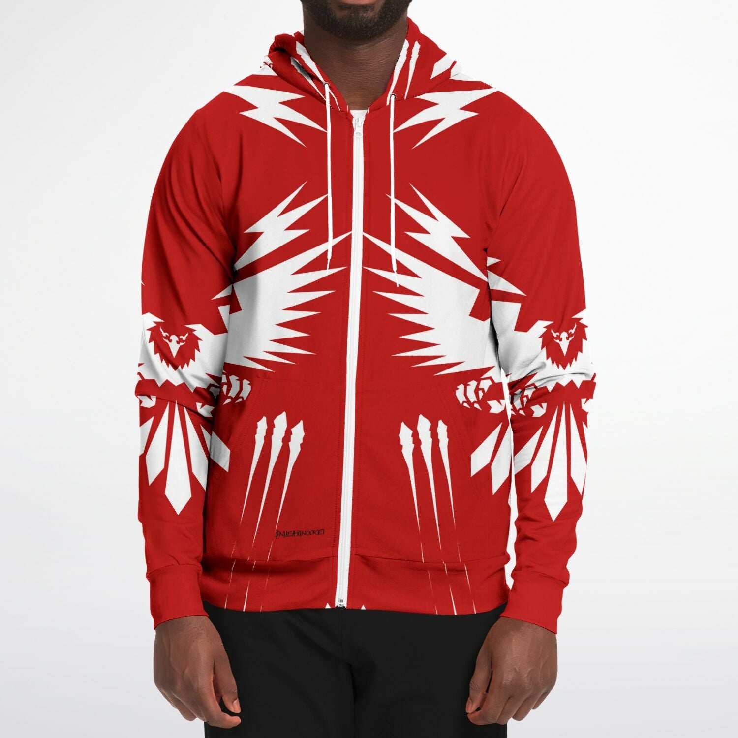 $NiieihiiNookei Athletic Zip-Up Hoodie - AOP