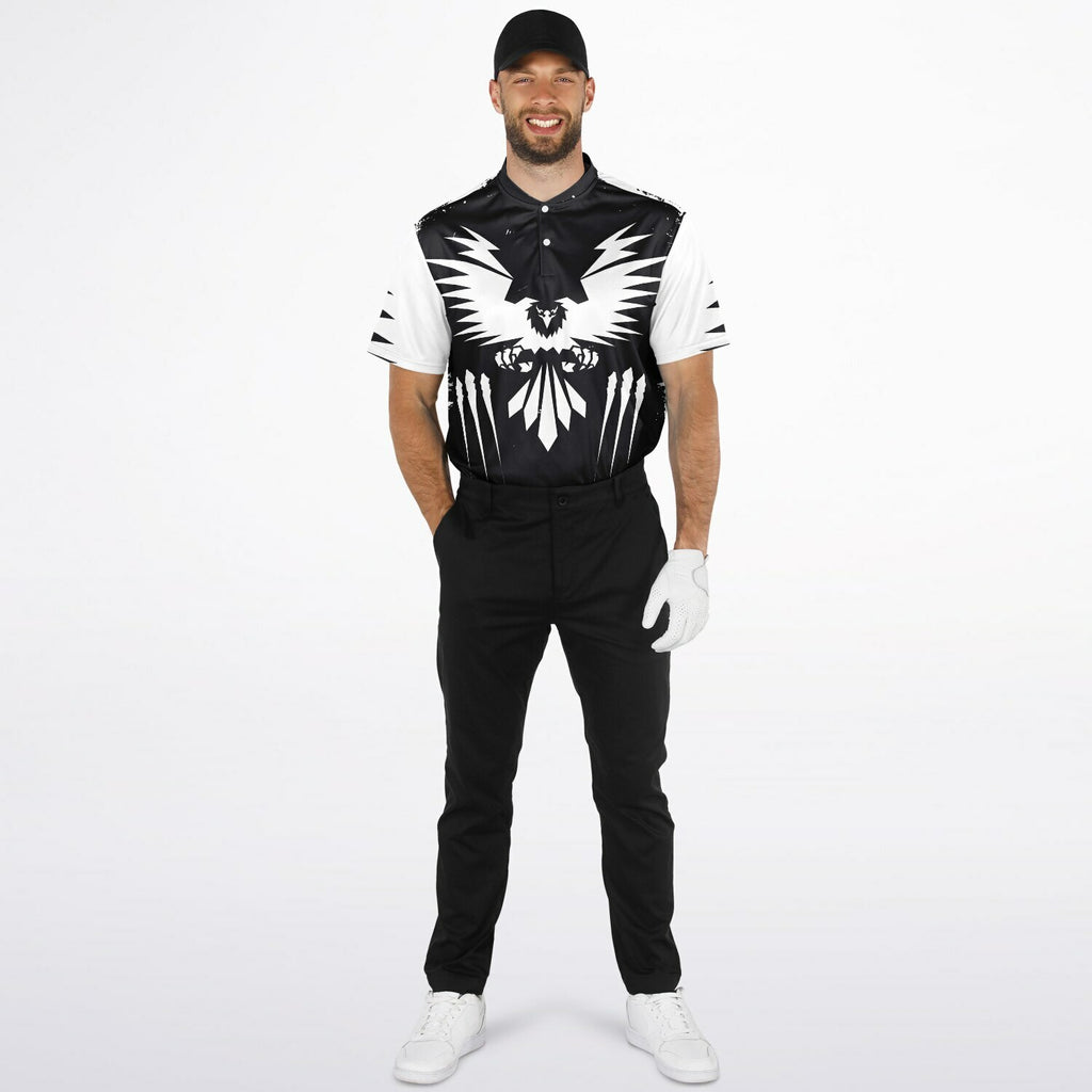$NiieihiiNookei Blade Collar Polo Shirt - AOP