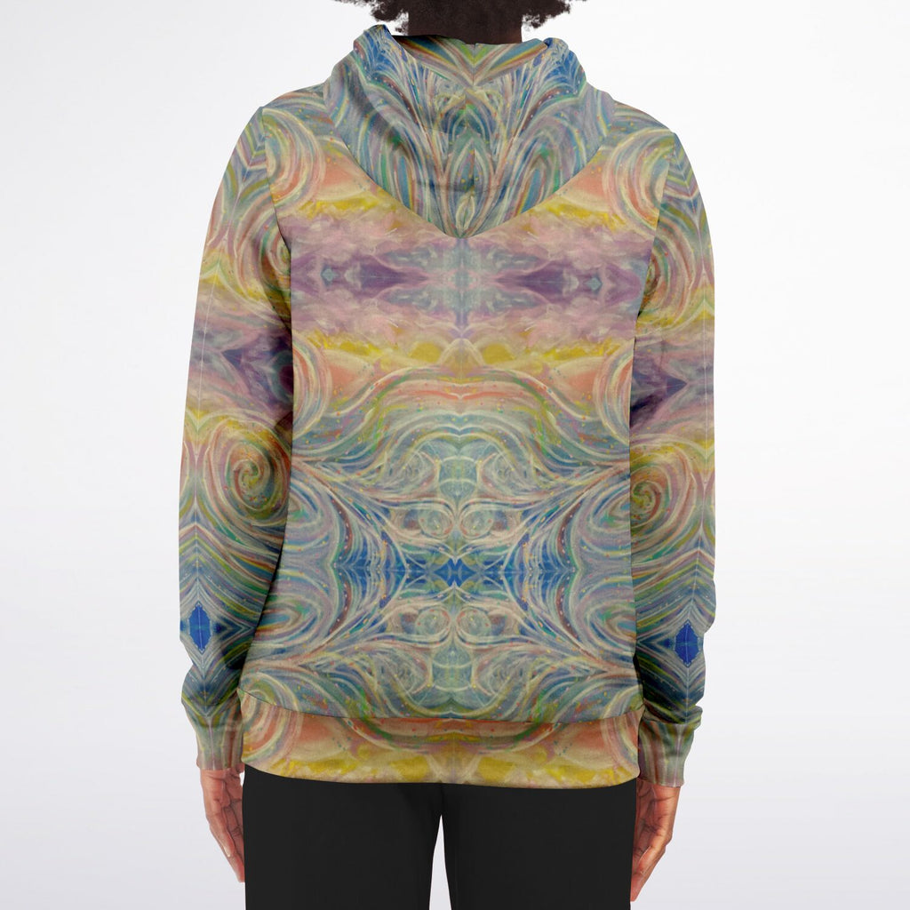 SMW Watercolor Fashion Zip-Up Hoodie - AOP