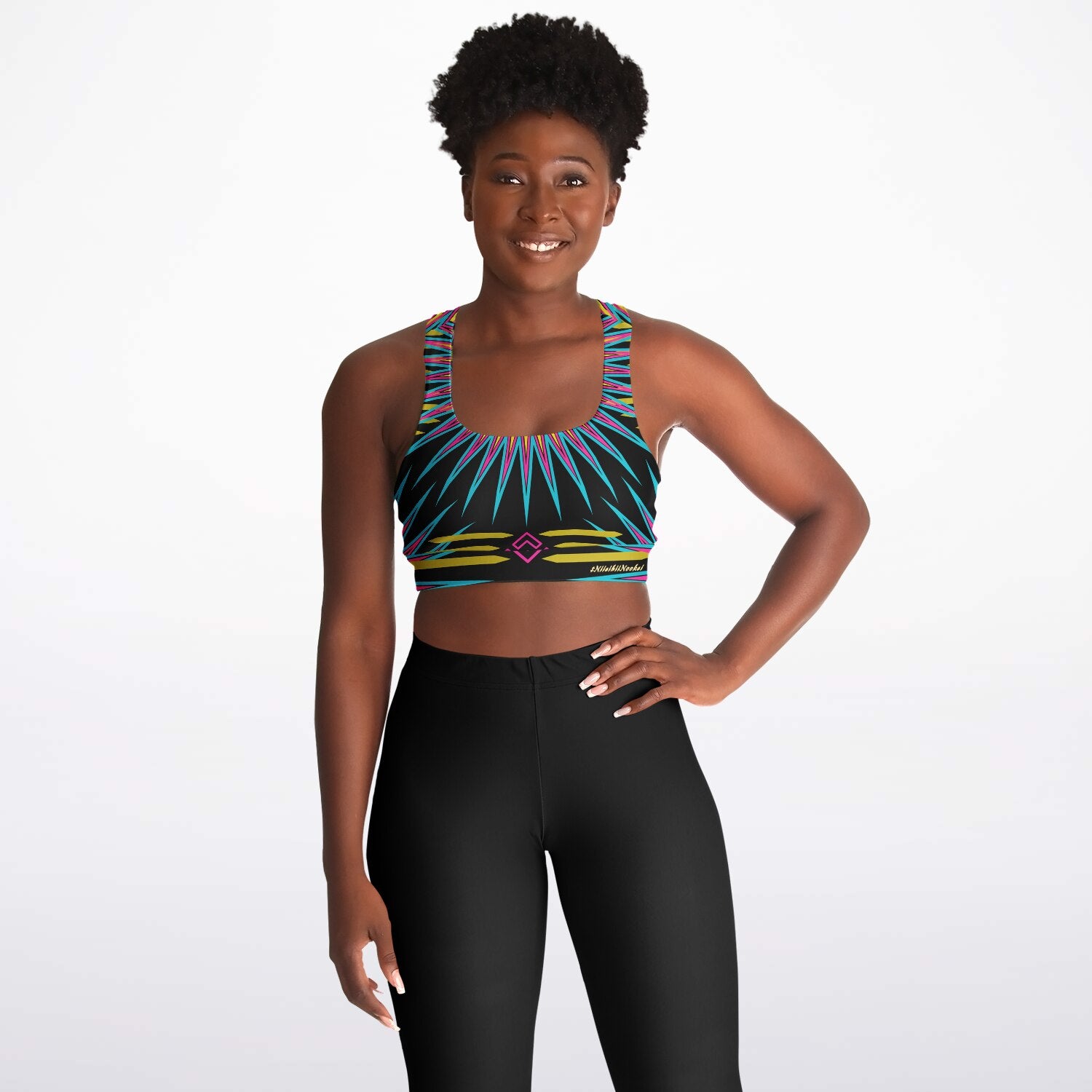 $NiieihiiNookei Padded Sports Bra - AOP