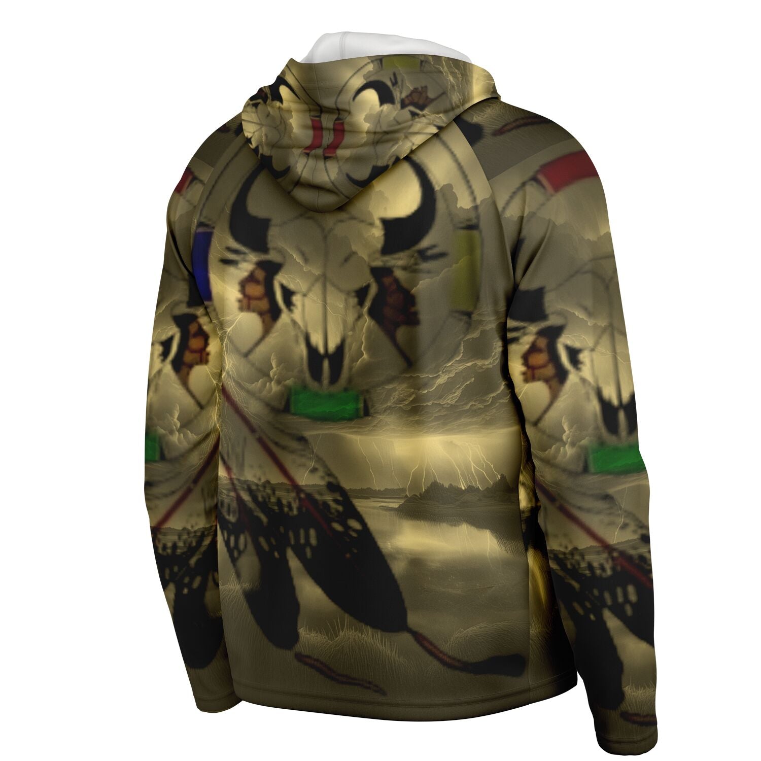Northern Arapaho Tribe Logo Hooded Performance Shirt - AOP