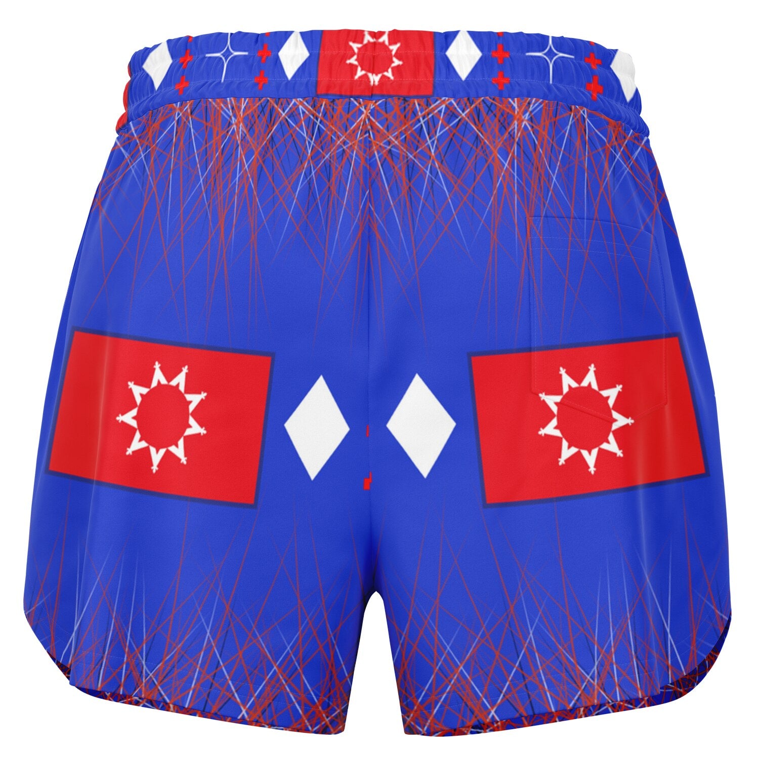 Oglala Lakota Flag Athletic Shorts - AOP