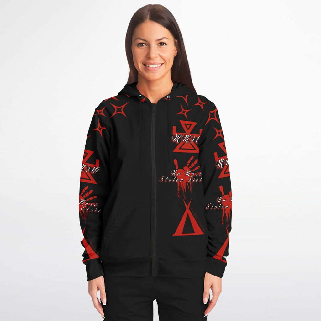 $NiieihiiNookei MMIW Zip-Up Hoodie - AOP