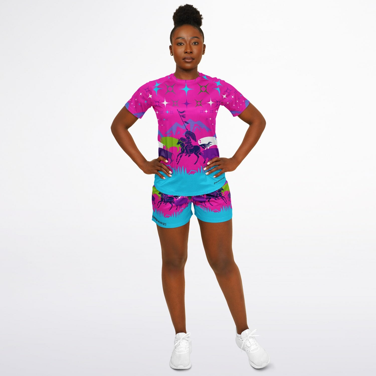 $NiieihiiNookei Women's Athletic Set - AOP