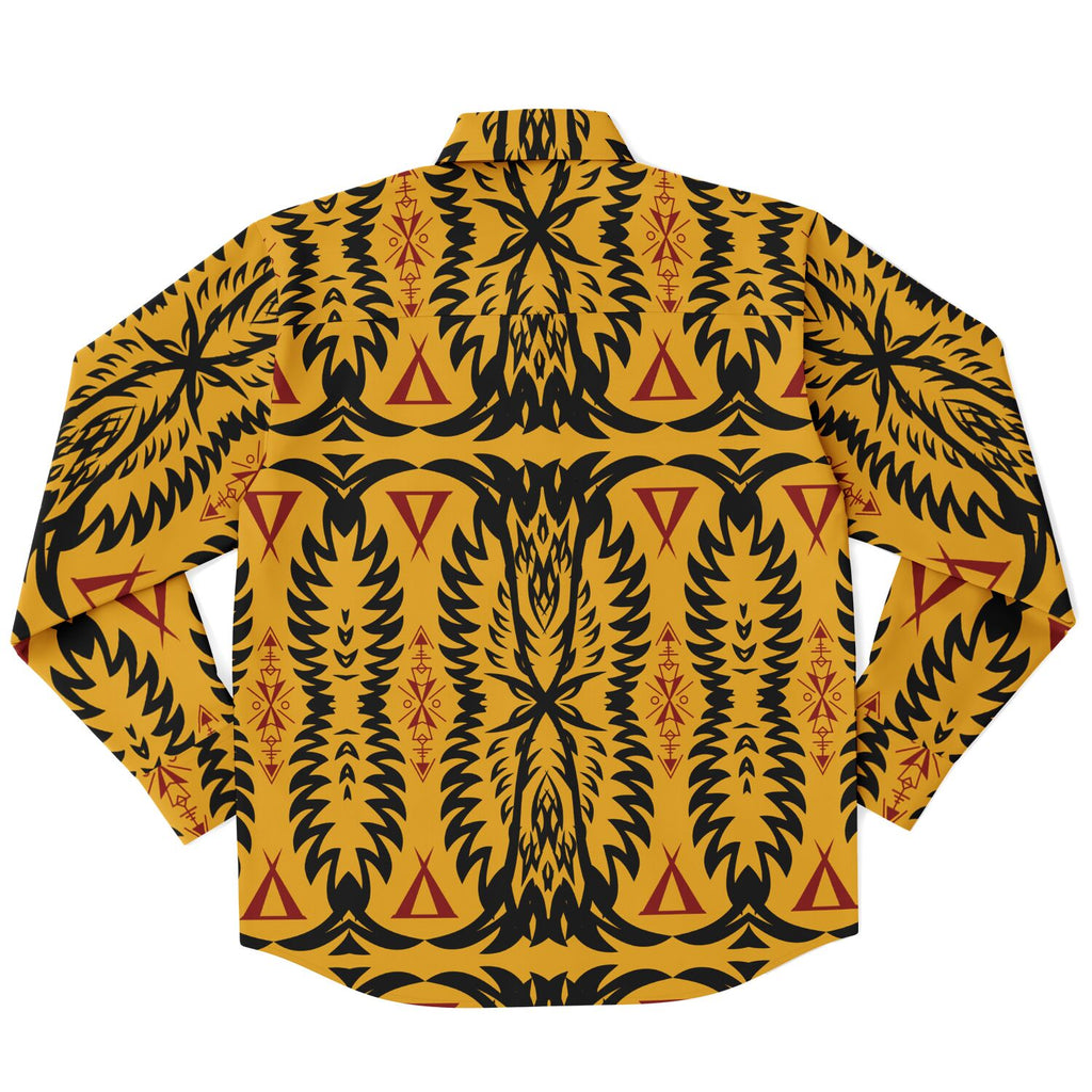 $NiieihiiNookei Long Sleeve Button Down Shirt - AOP