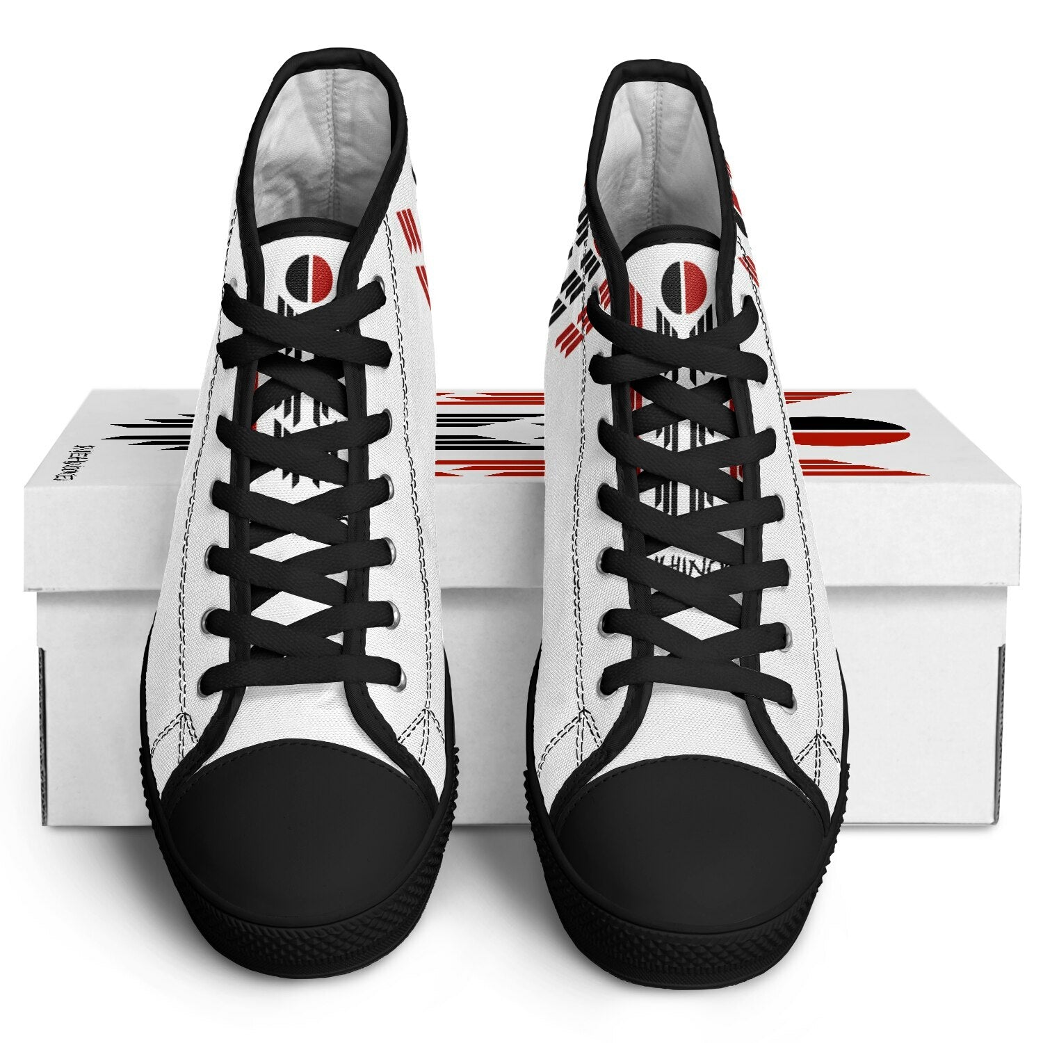 $NiieihiiNookei Arapaho Flag Design Urban Peak High Top Shoes - AOP