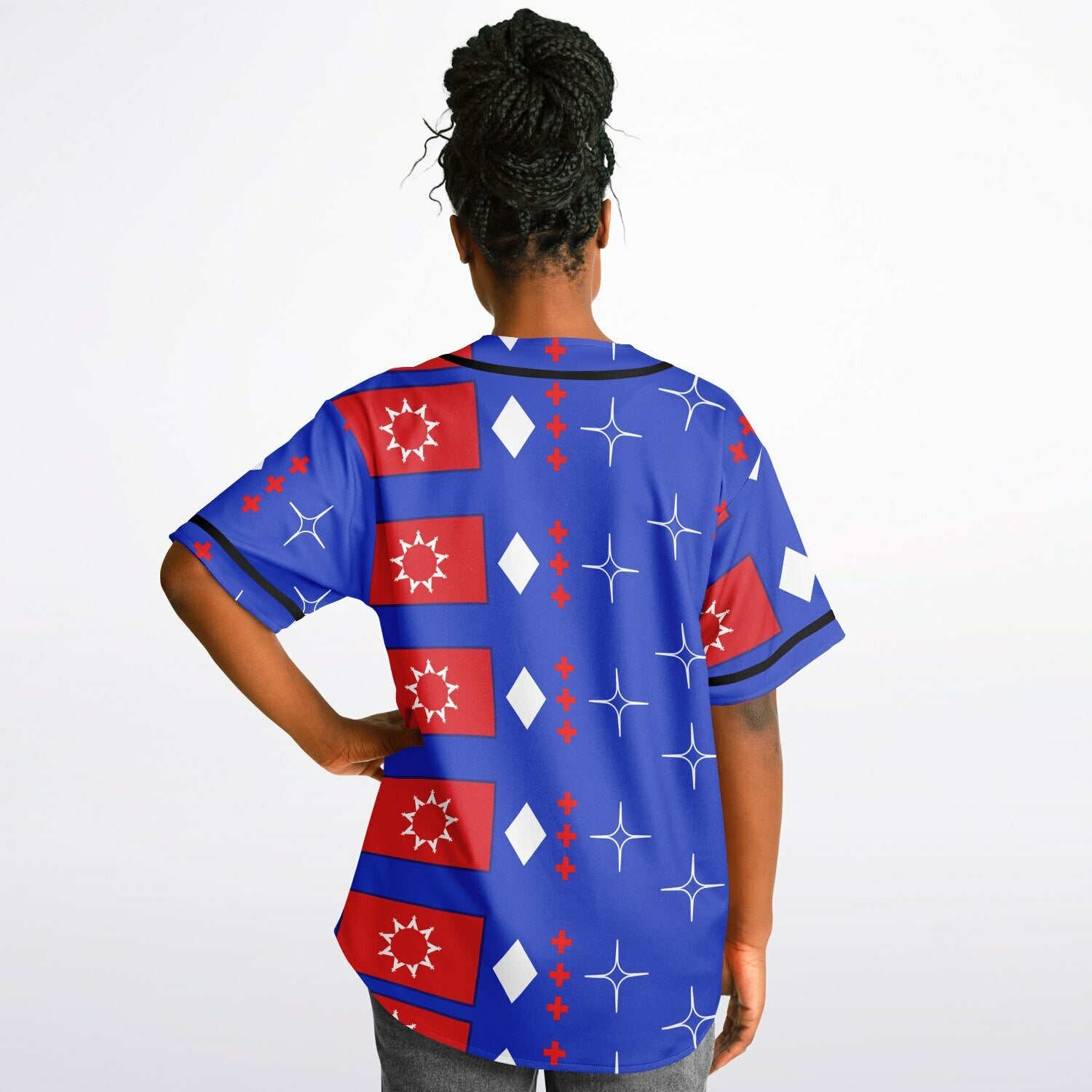 OST Flag design by $NiieihiiNookeiReversible Baseball Jersey - AOP