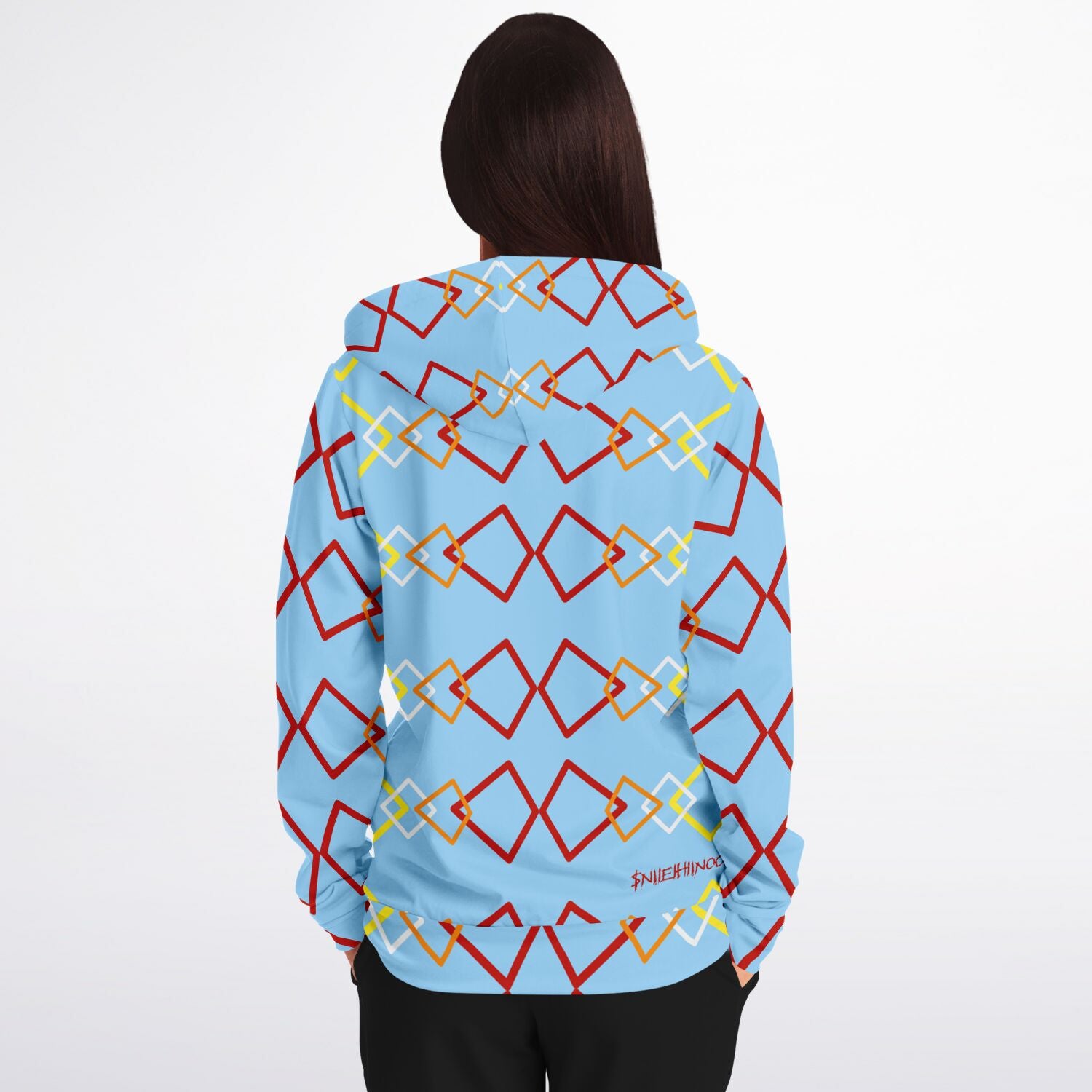 $NiieihiiNookei Athletic Zip-Up Hoodie - AOP