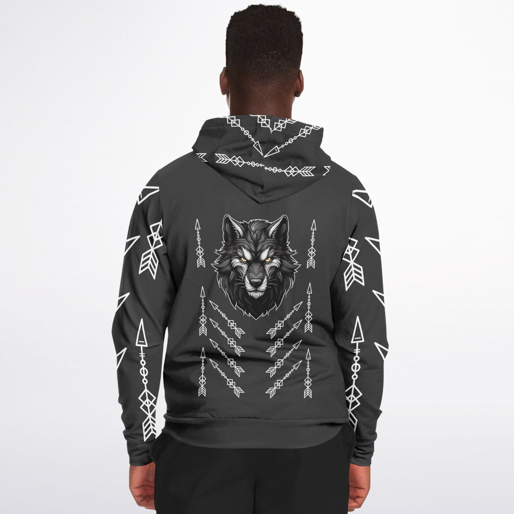$NiieihiiNookei Athletic Zip-Up Hoodie - AOP