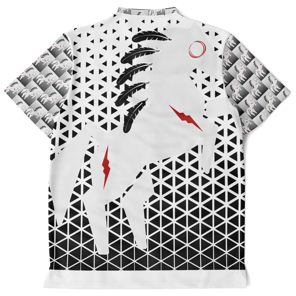 $NiieihiiNookei Blade Collar Polo Shirt - AOP