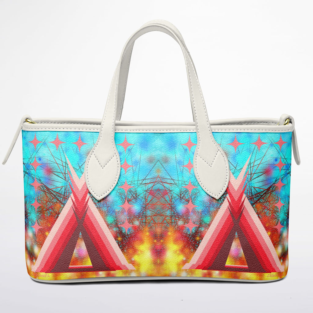 $NiieihiiNookei Leather Tote Bag - AOP