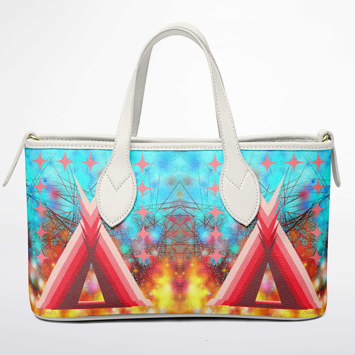 $NiieihiiNookei Leather Tote Bag - AOP
