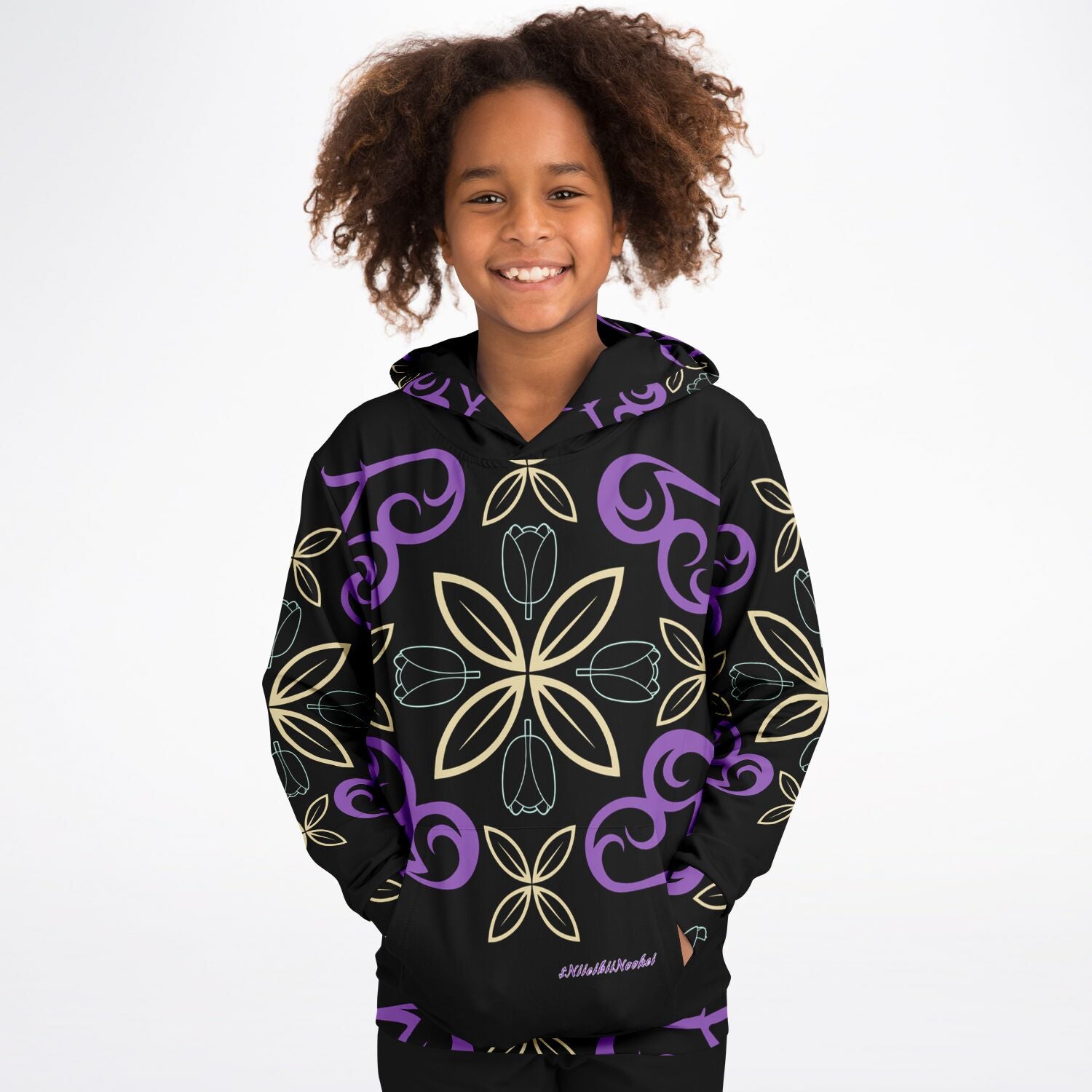 $NiieihiiNookei Athletic Kids Hoodie - AOP
