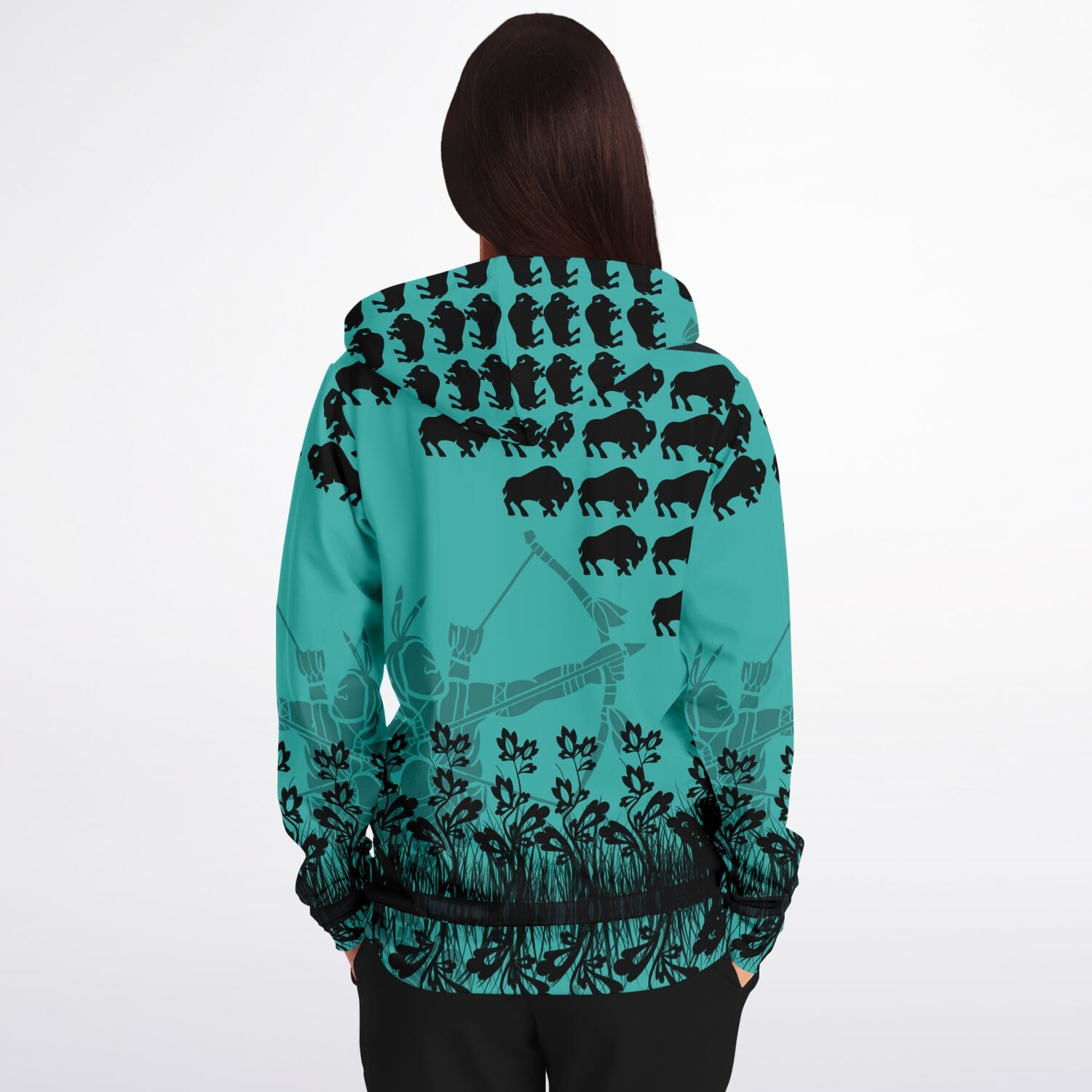 $NiieihiiNookei Fashion Zip-Up Hoodie - AOP