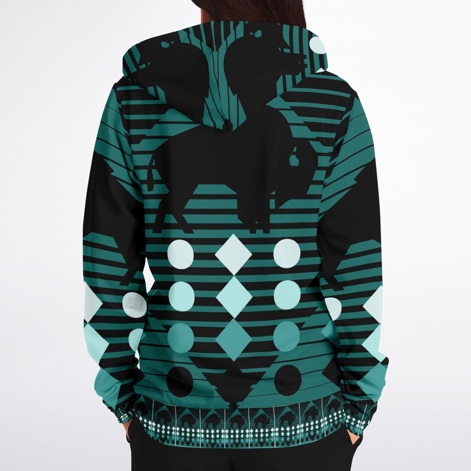 $NiieihiiNookei Fashion Zip-Up Hoodie - AOP
