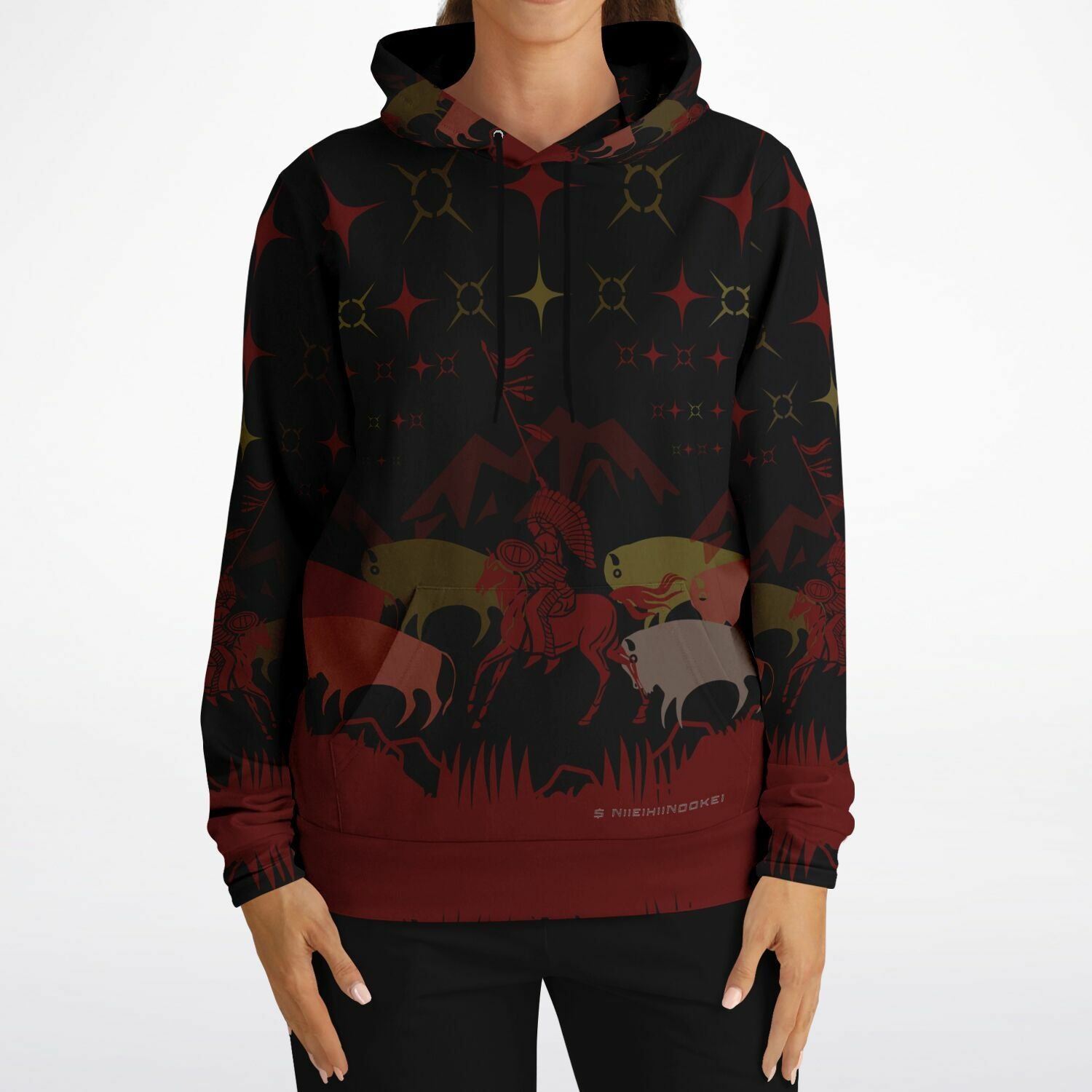 $NiieihiiNookei Athletic Hoodie - AOP