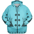 $NiieihiiNookei Fashion Plus-size Ziphoodie - AOP