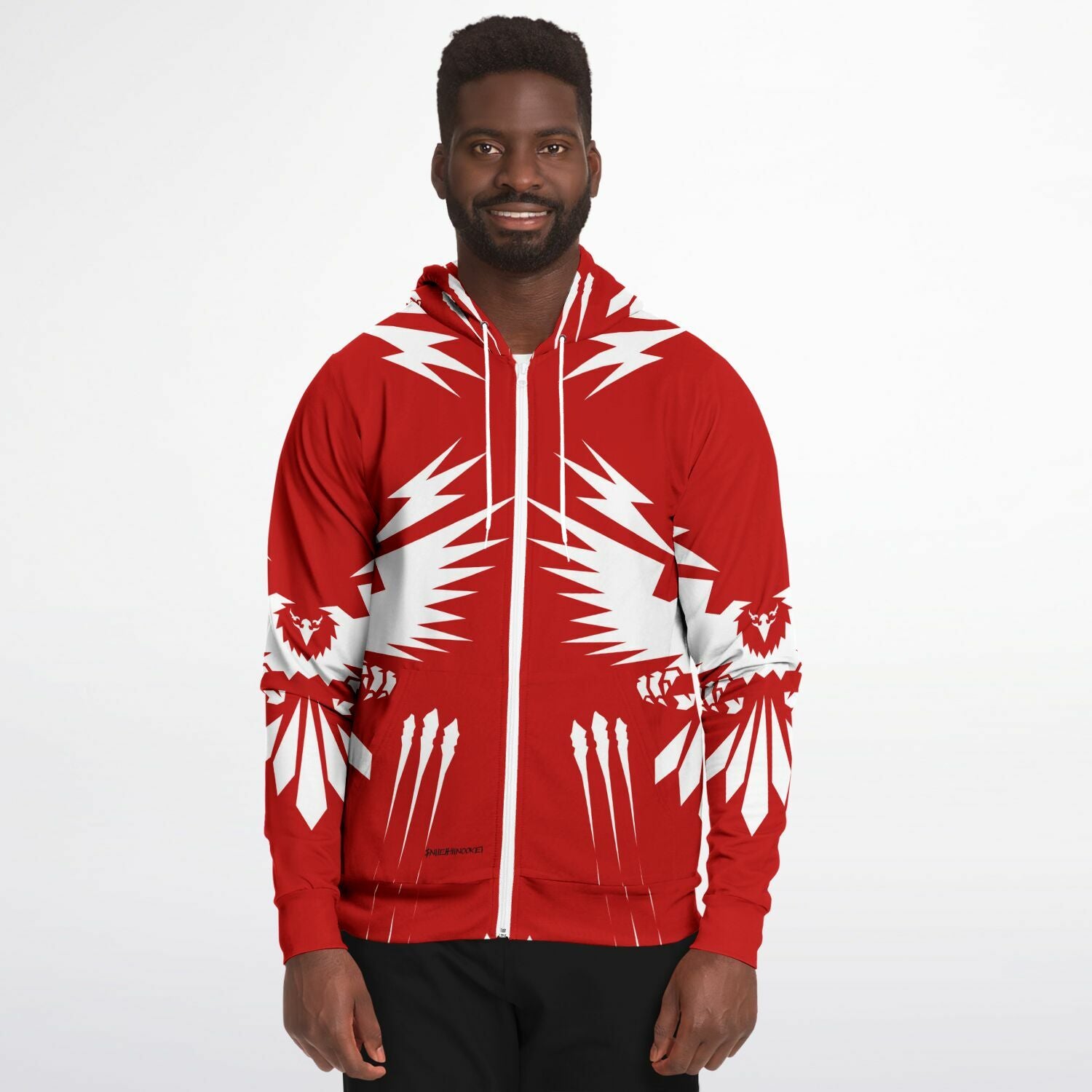 $NiieihiiNookei Athletic Zip-Up Hoodie - AOP