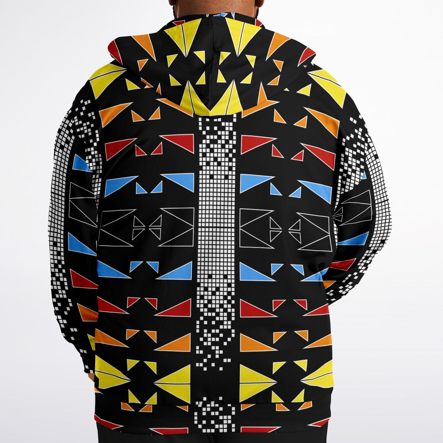 $NiieihiiNookei Fashion Plus-size Ziphoodie - AOP
