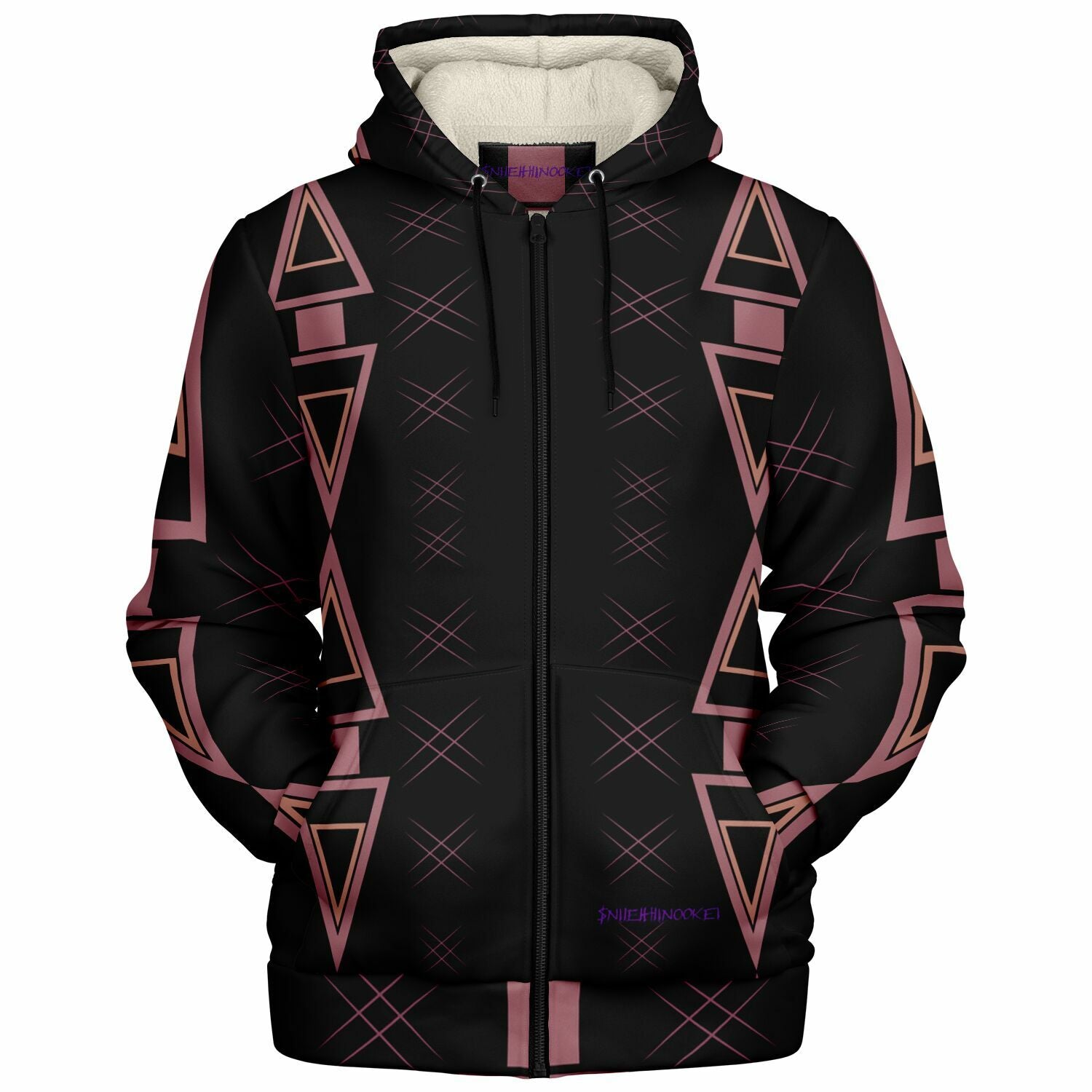 $NiieihiiNookei Microfleece Ziphoodie - AOP