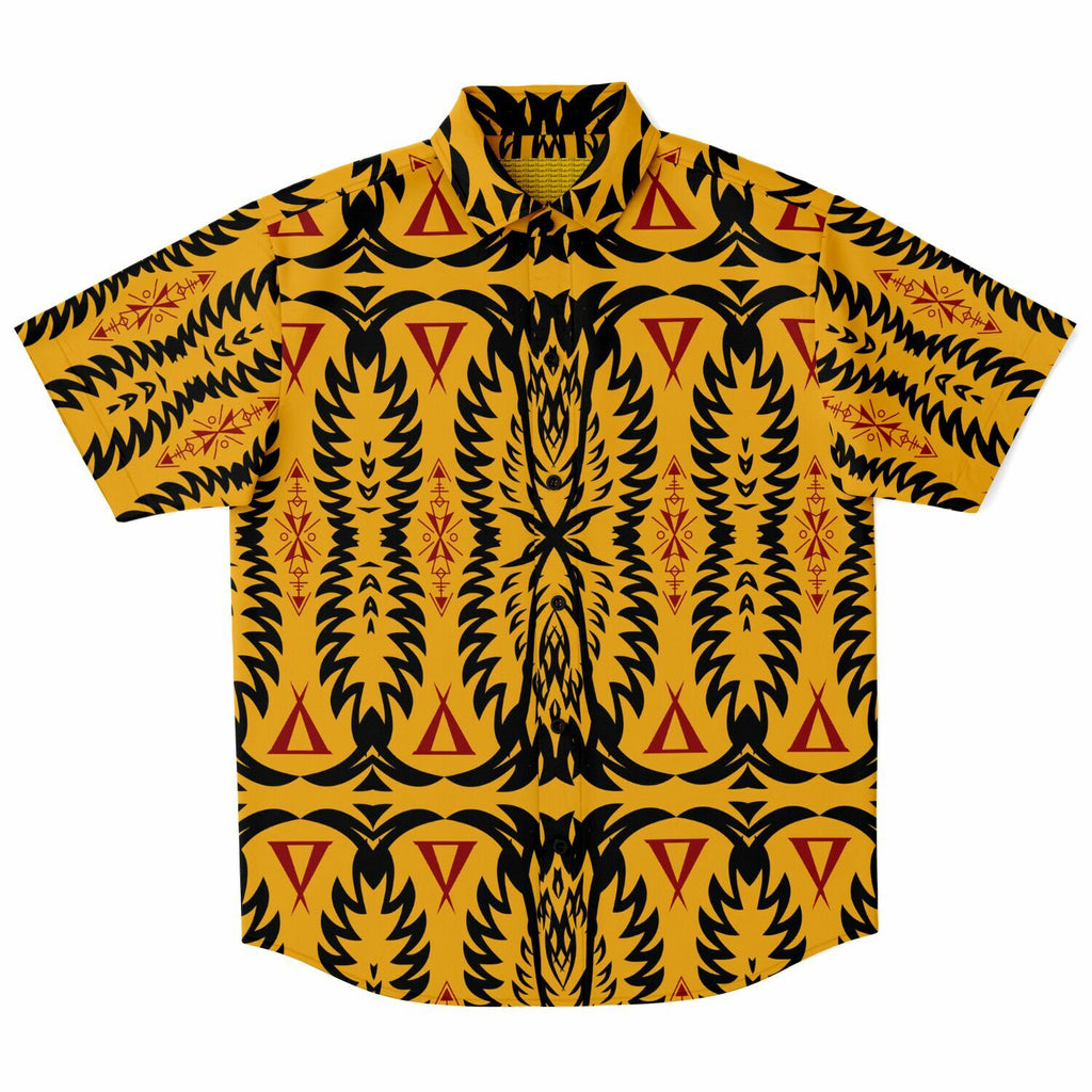 Short Sleeve Button Down Shirt 3- AOP