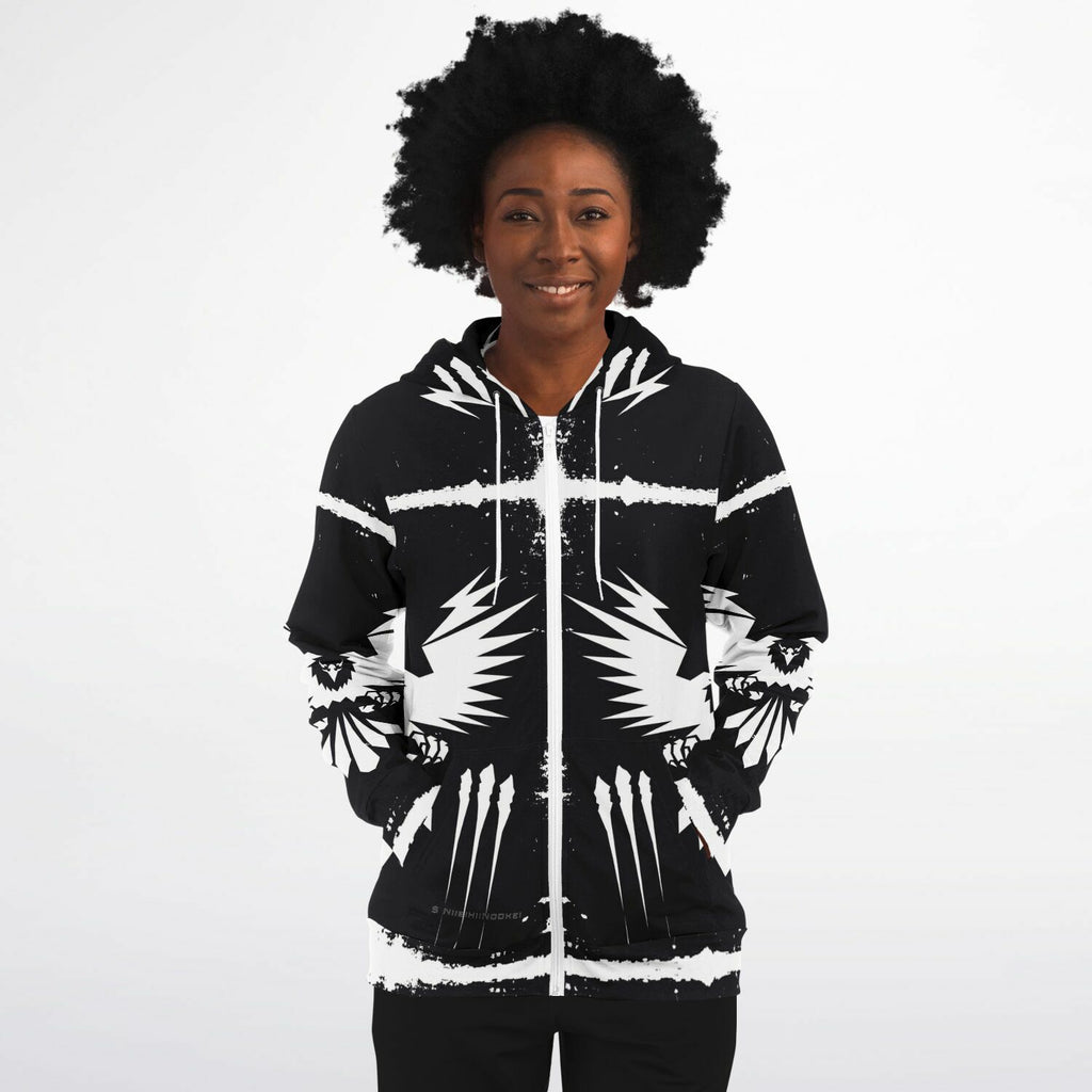 $NiieihiiNookei Athletic Zip-Up Hoodie - AOP