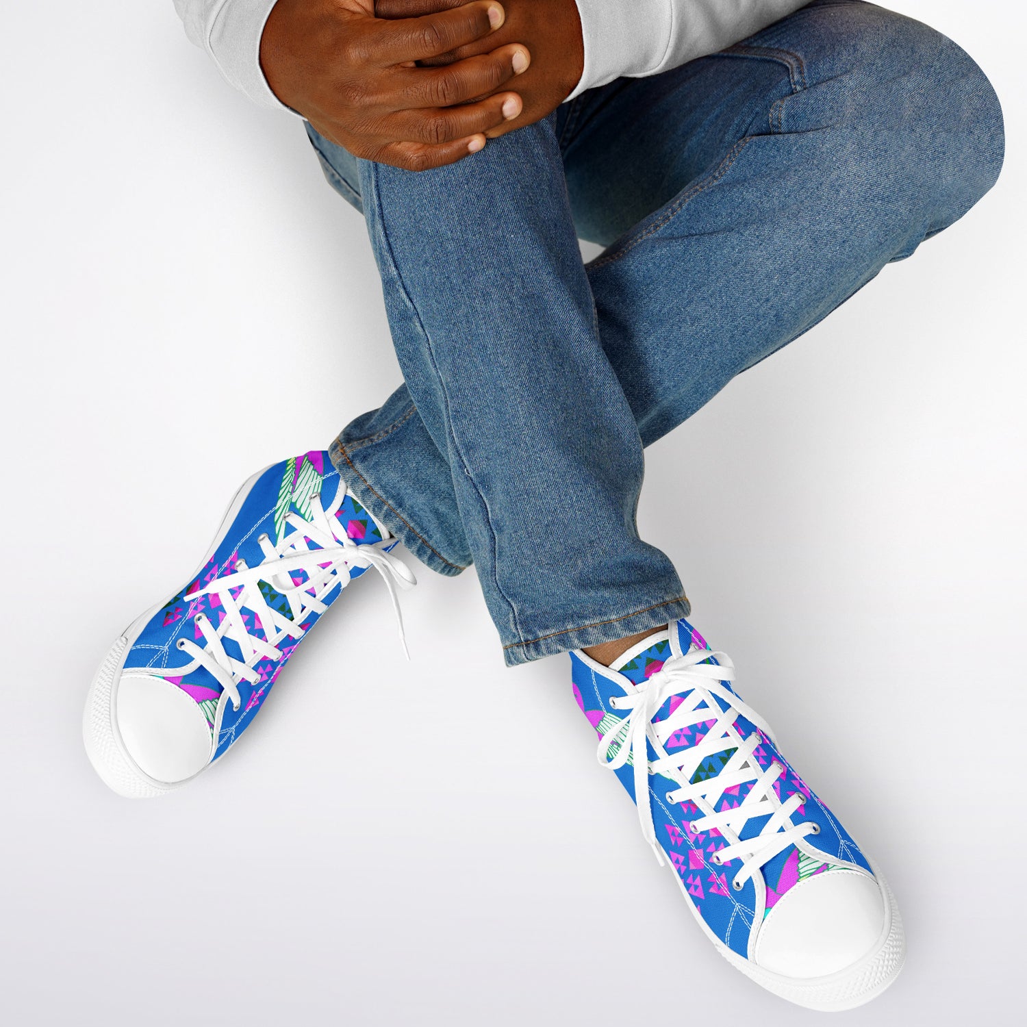$NiieihiiNookei Urban Peak High Top Shoes - AOP
