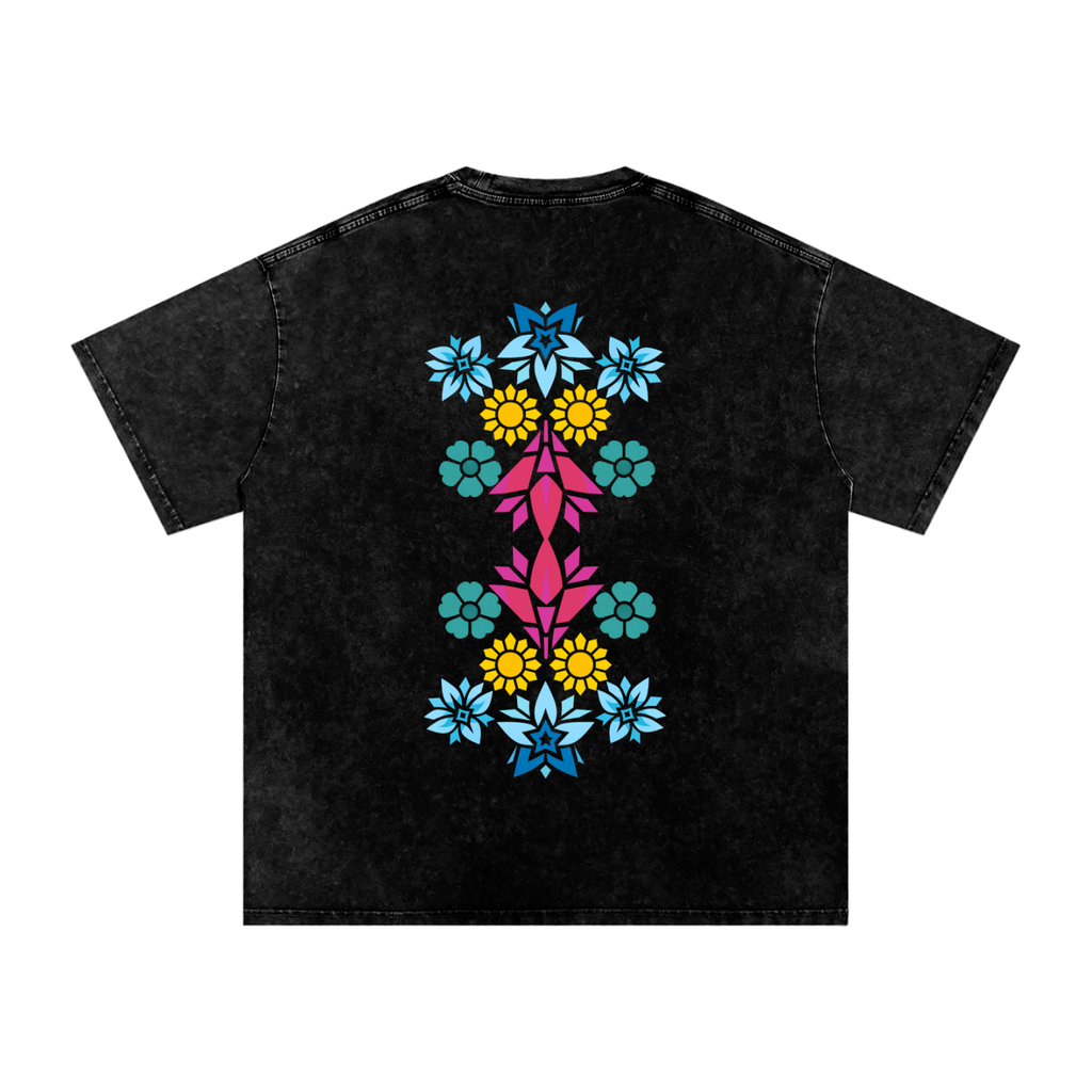 Snow Washed Oversized Cotton T-Shirt