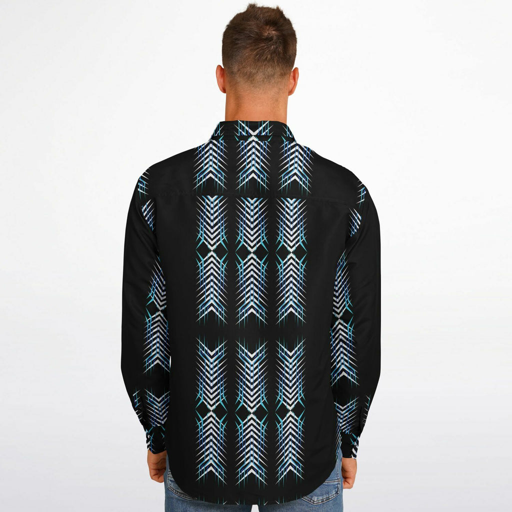 $NiieihiiNookei Long Sleeve Button Down Shirt - AOP