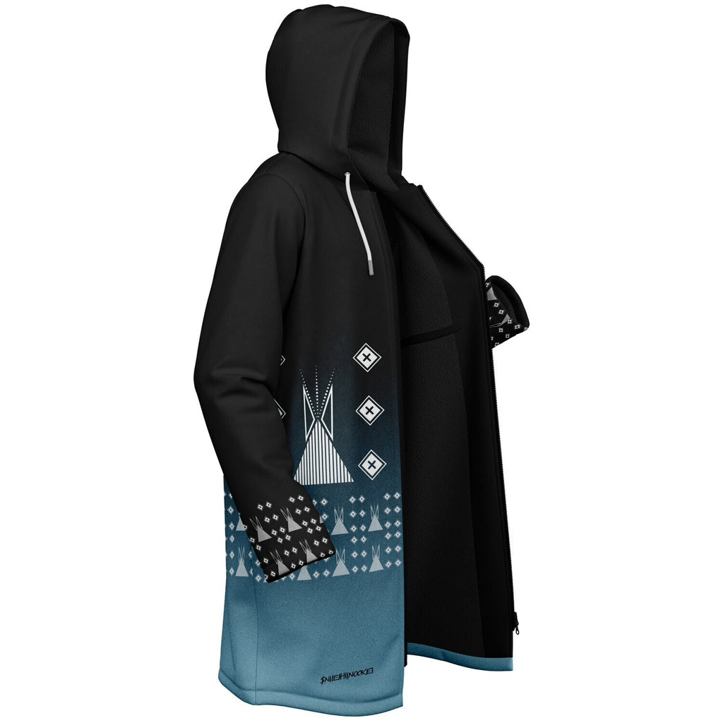 $NiieihiiNookei Zipper Cloak - AOP