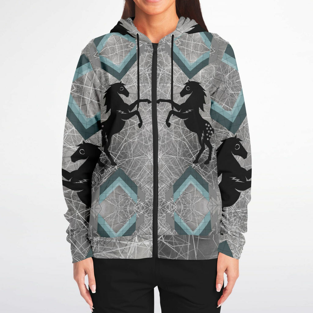 $NiieihiiNookei Fashion Zip-Up Hoodie - AOP