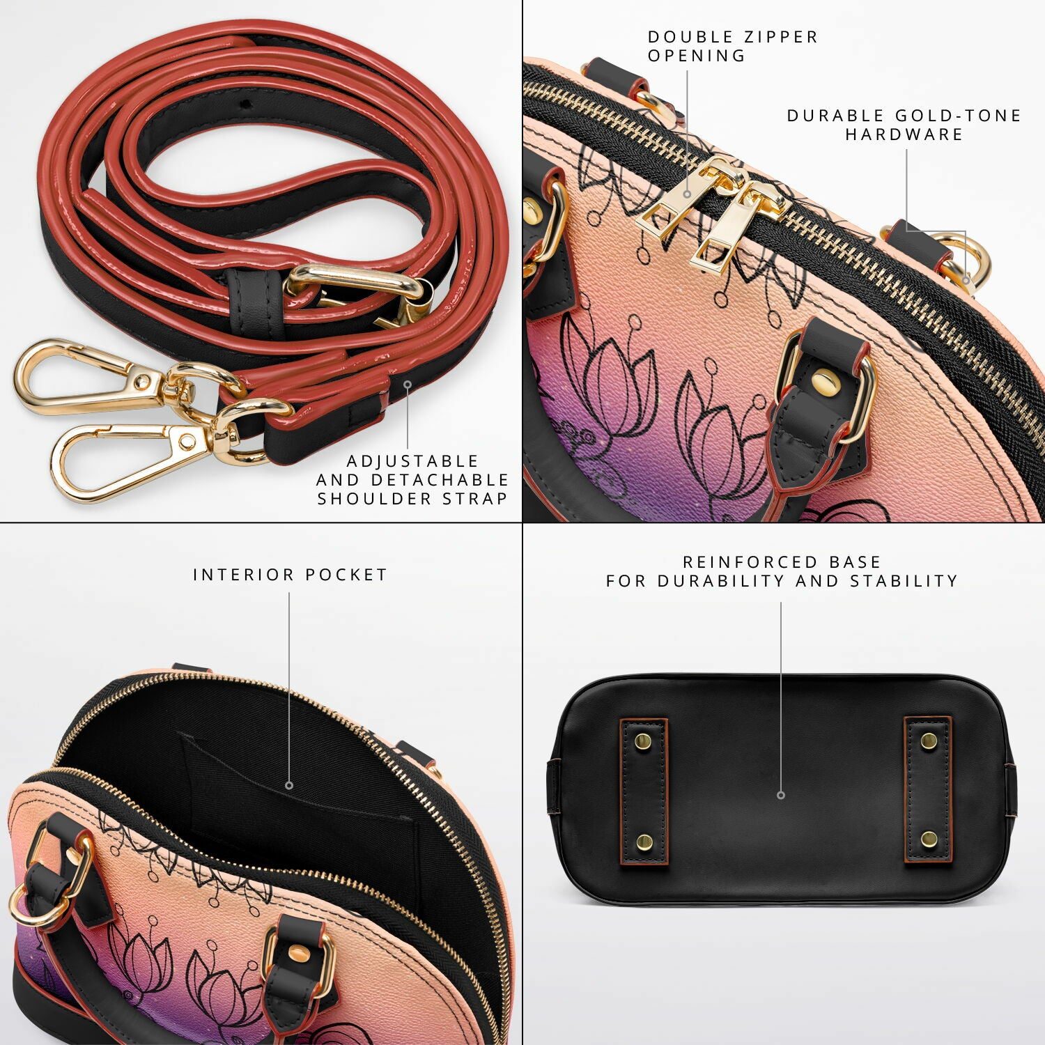 $NiieihiiNookei Dome Satchel Handbag - AOP