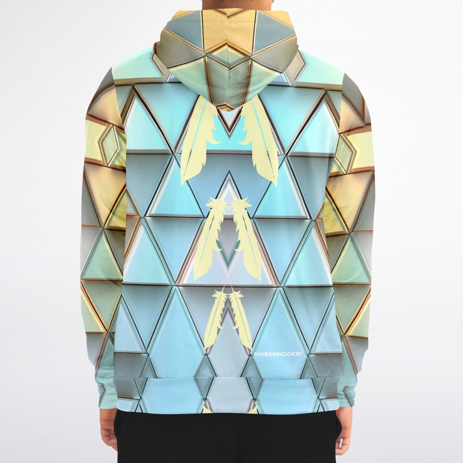 $NiieihiiNookei Athletic Zip-Up Hoodie - AOP