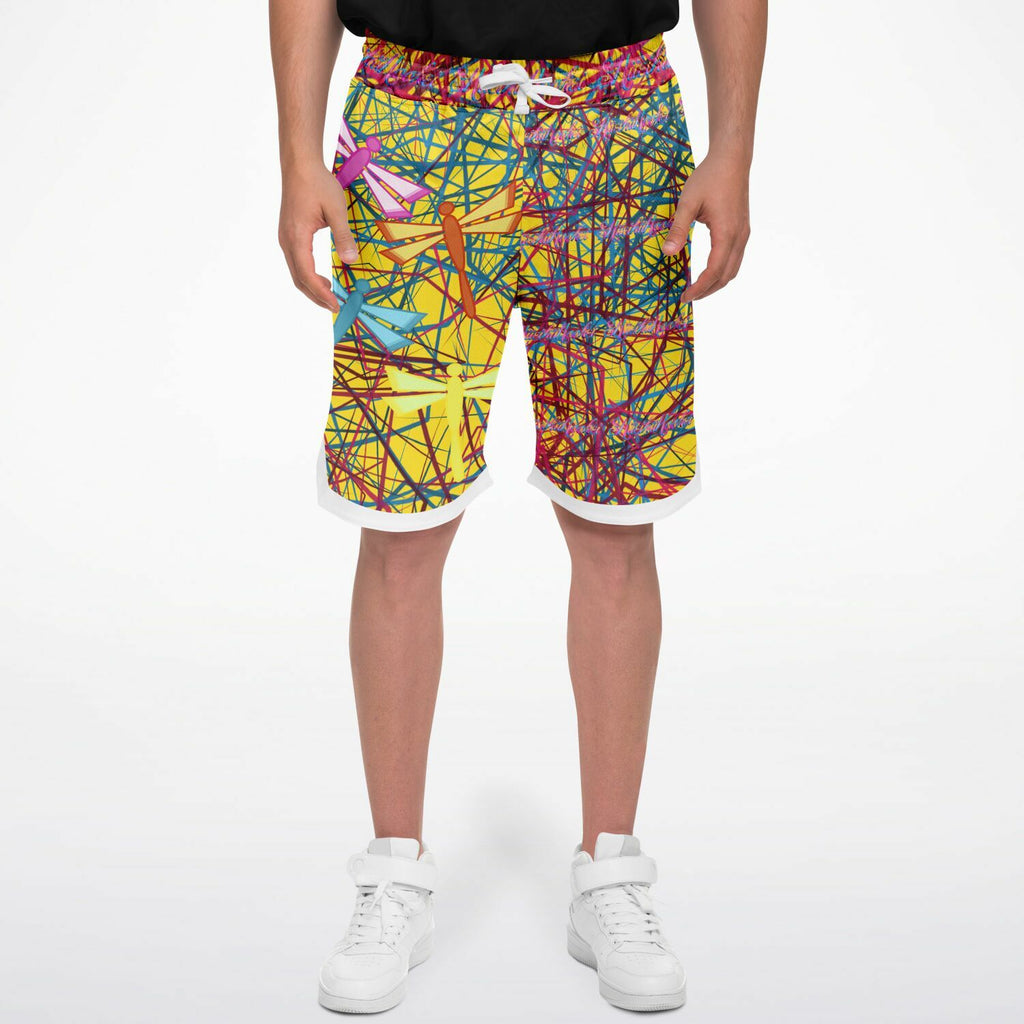 $NiieihiiNookei dragonflies Basketball Short Rib - AOP