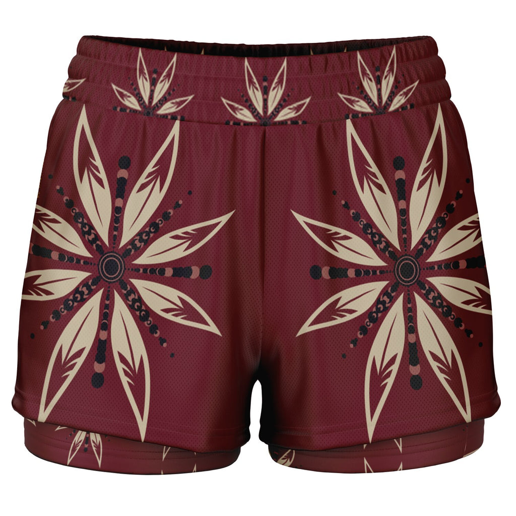 $NiieihiiNookei Women's 2-in-1 Shorts - AOP
