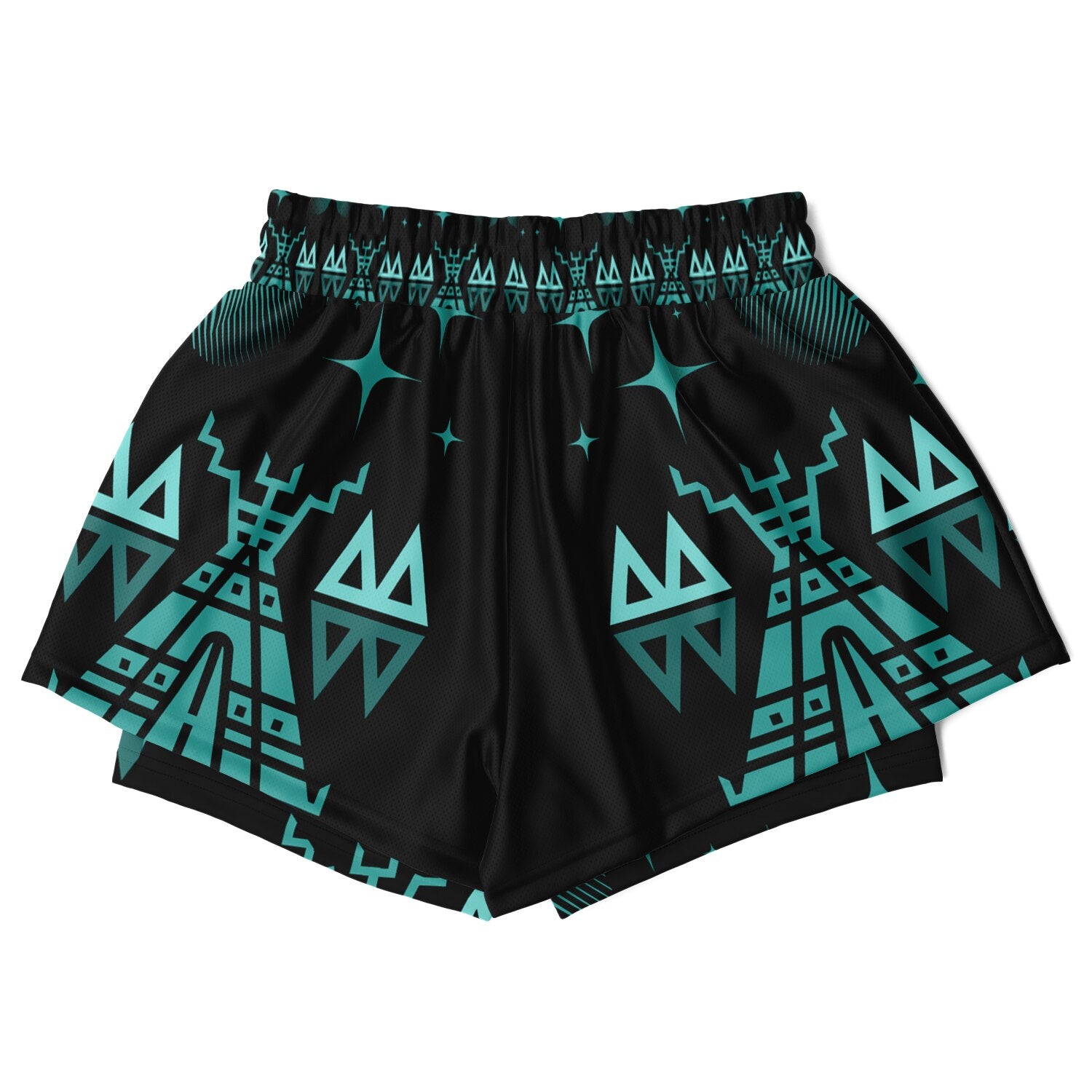 $NiieihiiNookei Women's 2-in-1 Shorts - AOP