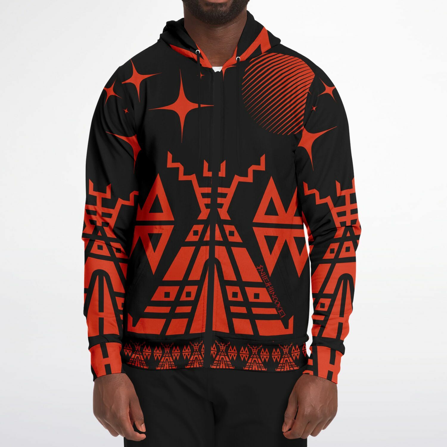 $NiieihiiNookei Fashion Zip-Up Hoodie - AOP