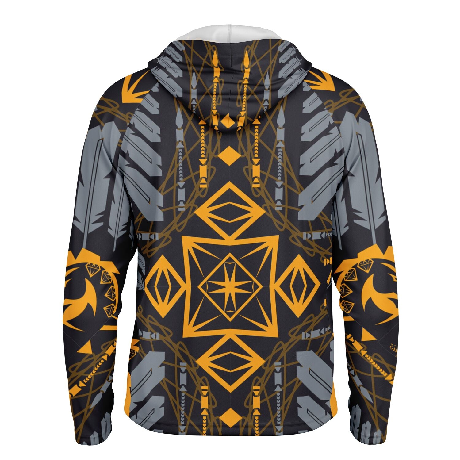 $NiieihiiNookei Long Sleeve Hooded Performance Shirt - AOP