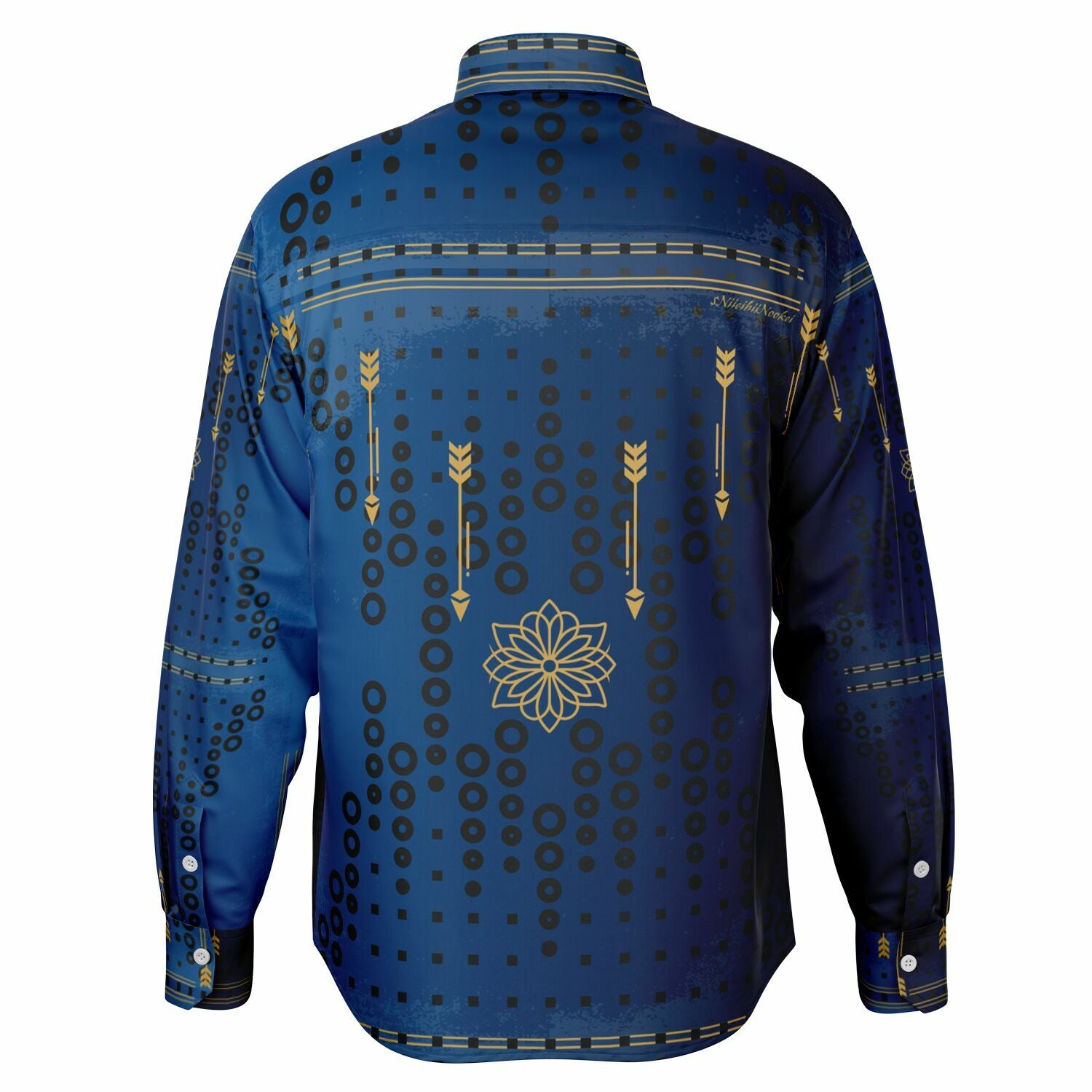 $NiieihiiNookei Long Sleeve Button Down Shirt - AOP