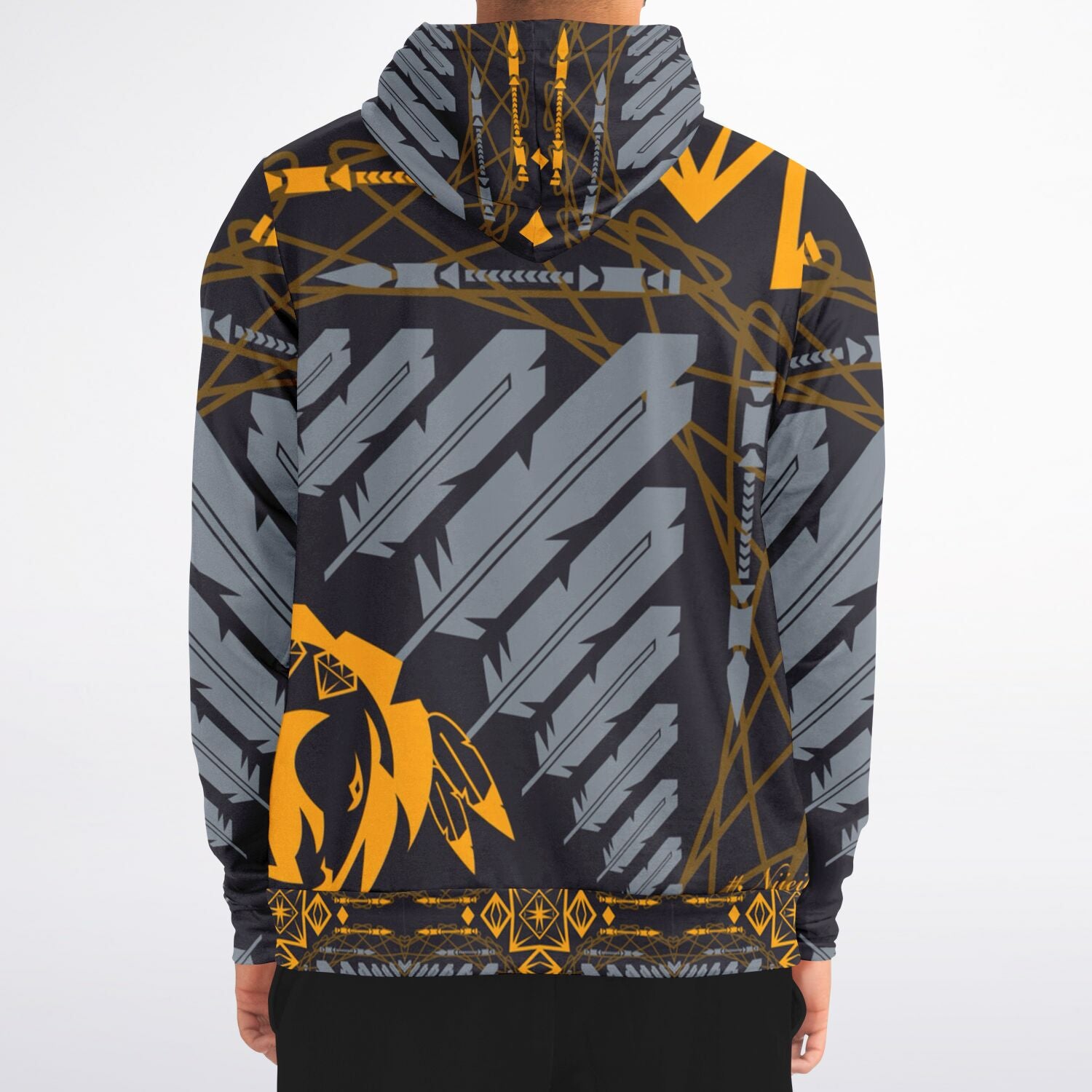 $NiieihiiNookei Athletic Zip-Up Hoodie - AOP
